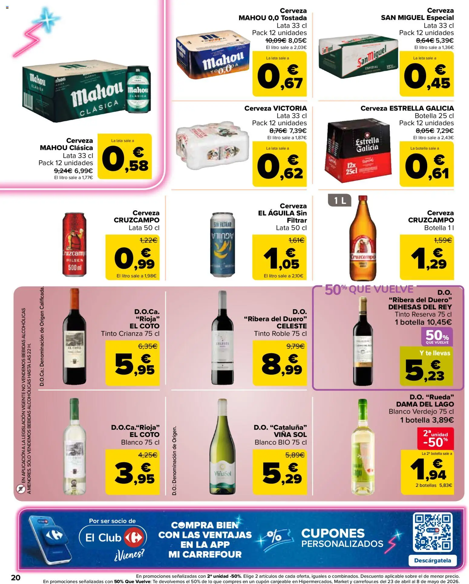 Carrefour Market folleto │ válido desde el 07.04.2026 | Página: 20 | Productos: Cerveza, Té