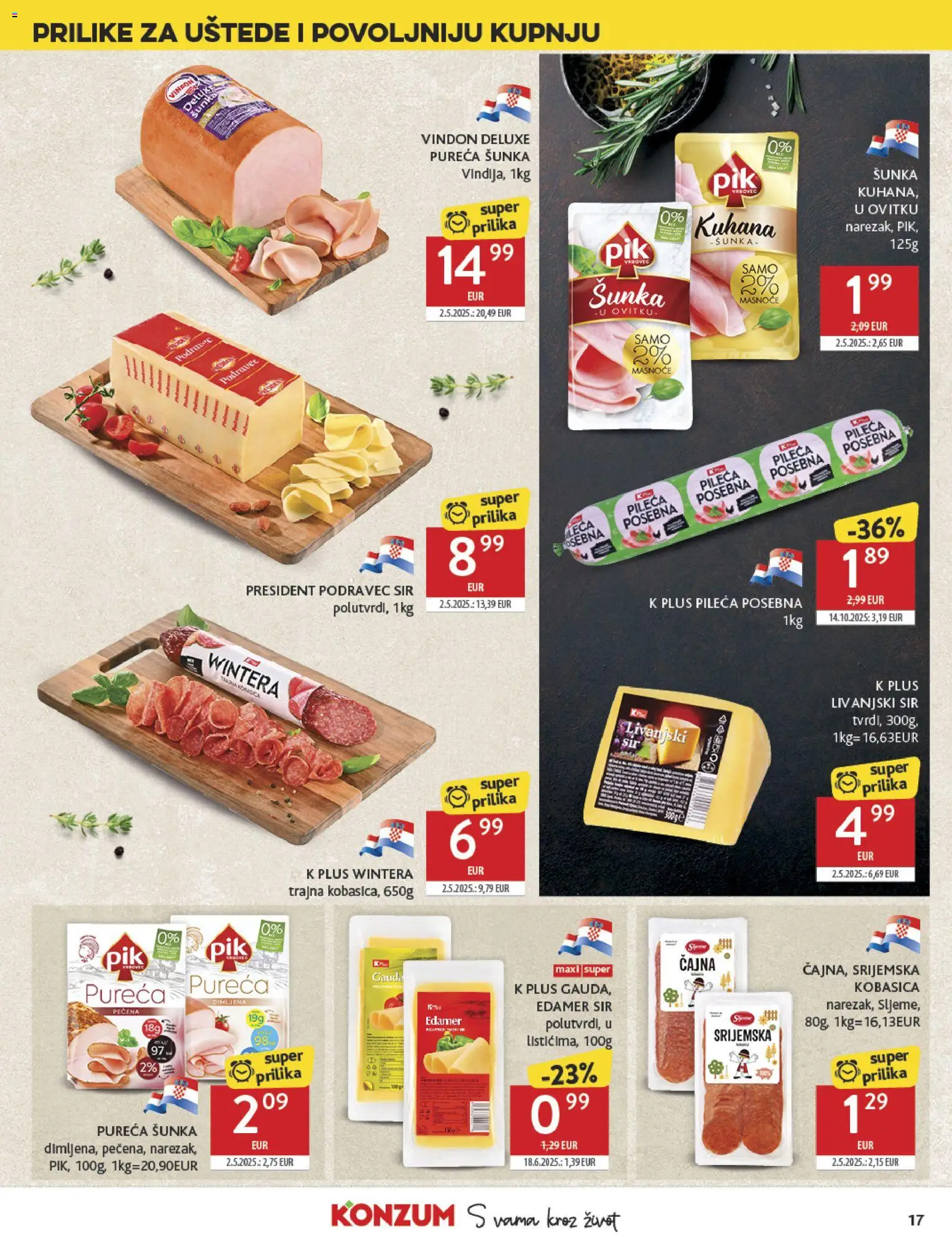 Konzum HR akciós ujság - amely érvényes a következő dátumtól: 19.11.2025 | Oldal: 17