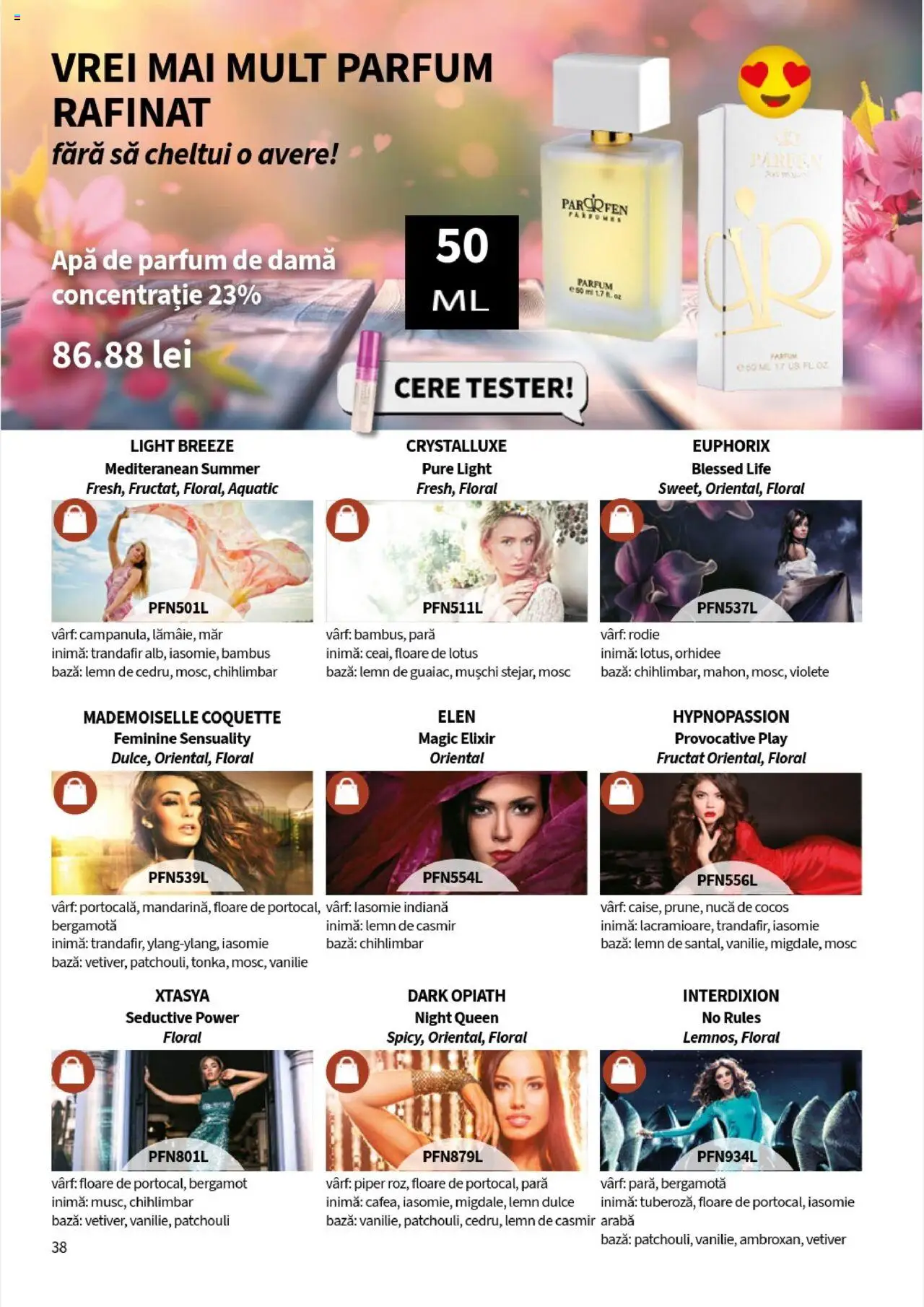 Catalog Lady’s – valabil de la 01.08.2025 | Pagină: 38 | Produse: Pară, Apă de parfum, Elixir, Trandafir