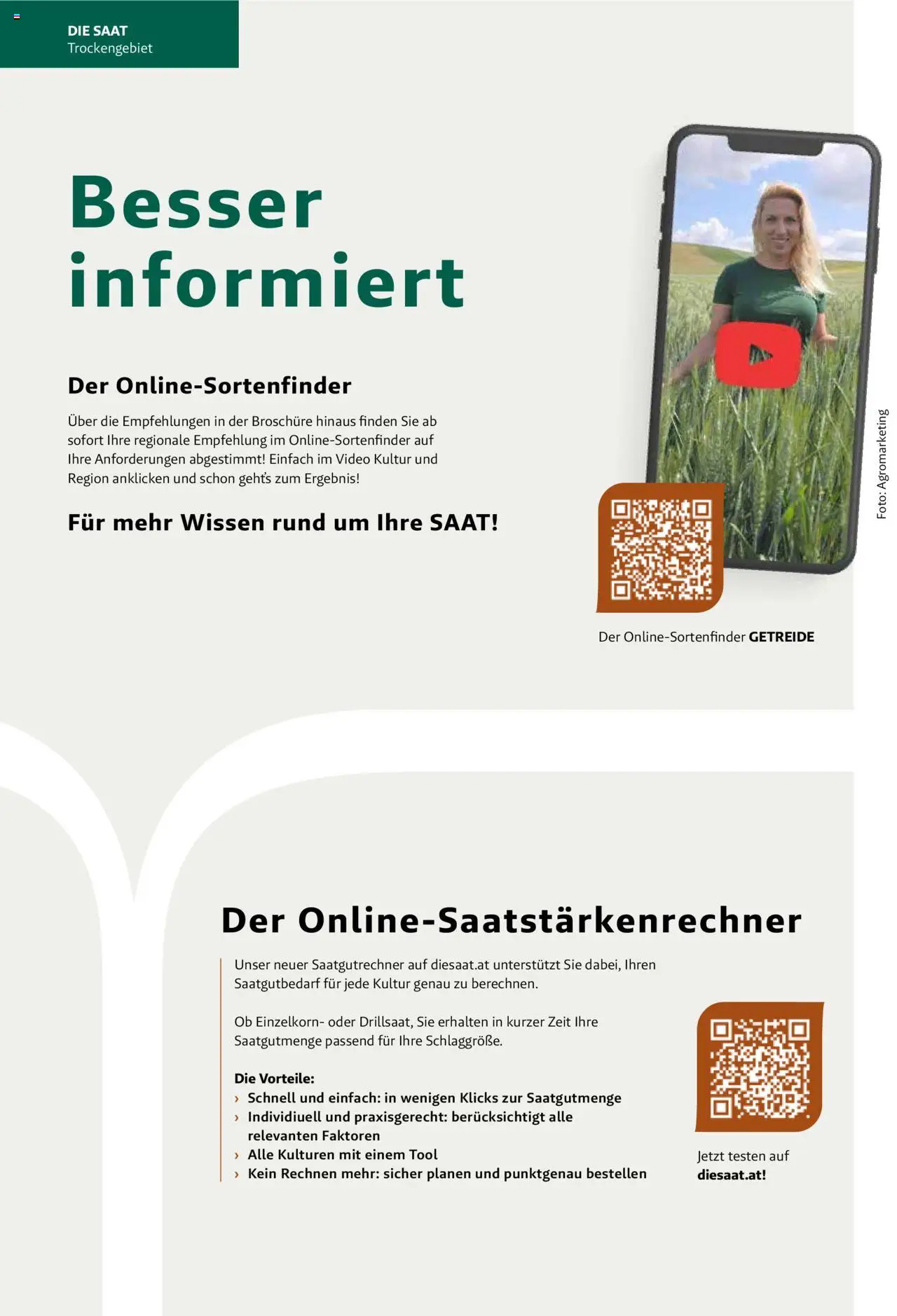 Lagerhaus Saatzeitung Herbst Trockengebiet gültig ab 01.09.2025 | Seite: 2 | Produkte: Getreide, Video