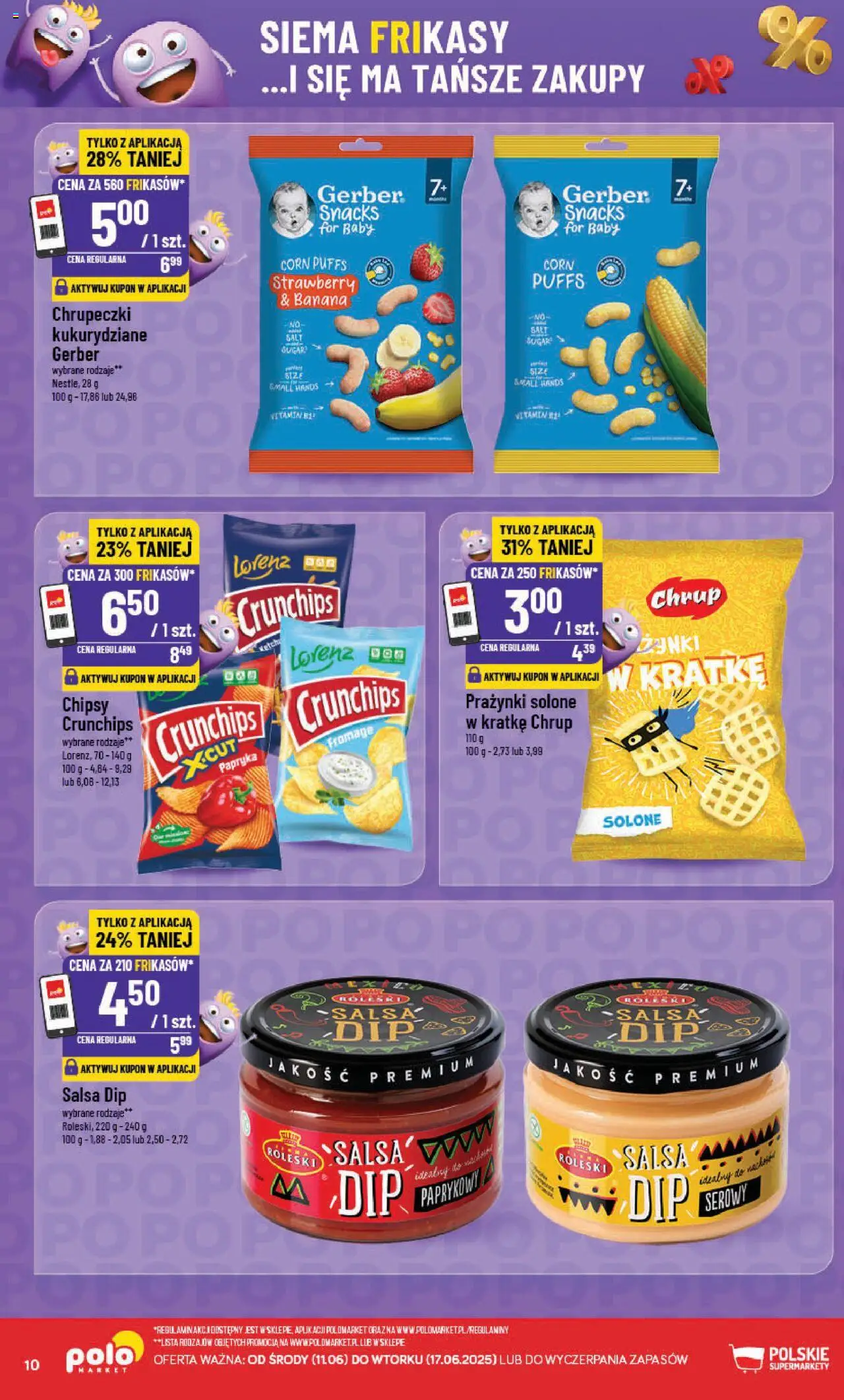 POLOmarket Gazetka - Frikasowe hity od 11.06.2025 | Strona: 10 | Produkty: Chipsy, Papryka
