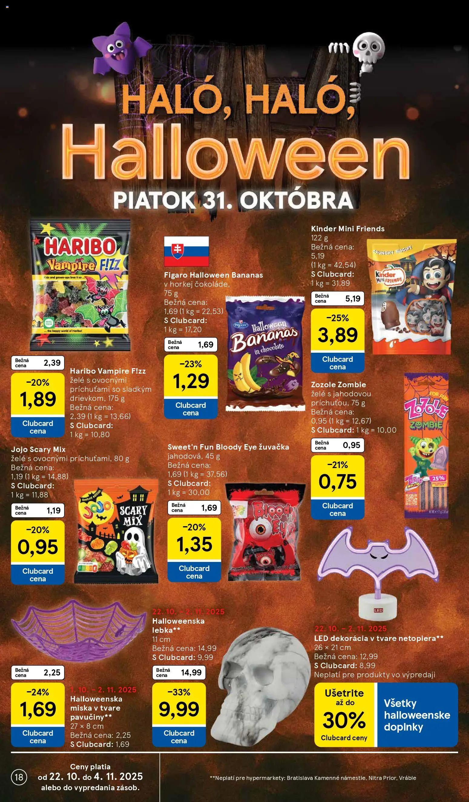 Nové Tesco akcie – leták je platný od 29.10.2025 | Strana: 18 | Produkty: Led, Kinder