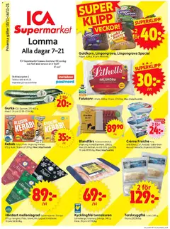 ICA Supermarket - Lomma - Förhandsvisning av reklamblad från butik ICA Supermarket aktuell från 10.11.2025