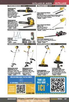 Brico Cash - Prévisualisation de Brico Cash catalogue valide à partir de 04.04.2025 | Page: 449 | Produits: Débroussailleuse, Tronçonneuse, Chevalet, Livre