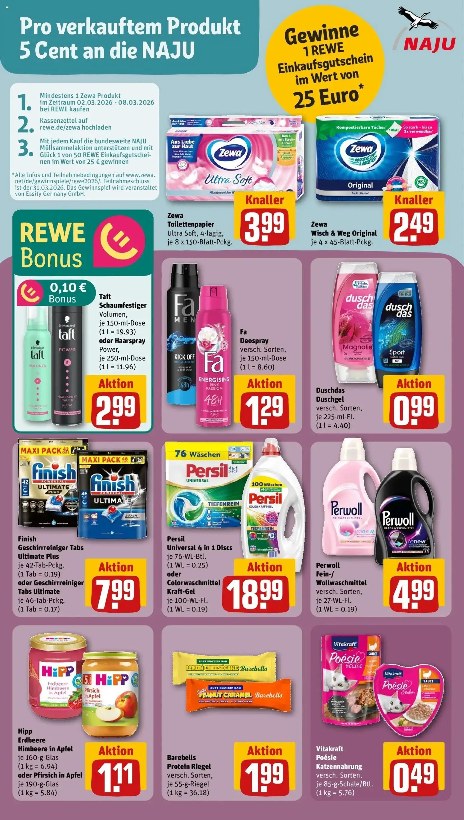 Rewe Prospekt Hameln	 – gültig ab 02.03.2026 | Seite: 28 | Produkte: Perwoll, Waschmittel, Pfirsich, Persil