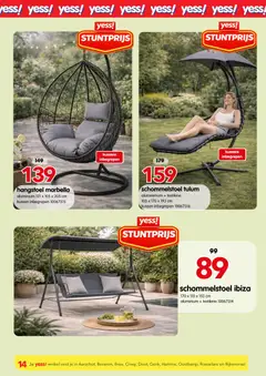 yess! folder / publicité - Voorbeeld van een folder van yess!, geldig van 24.03.2026 | Pagina: 14 | Producten: Kussens, Kussen, Jeux de rôle