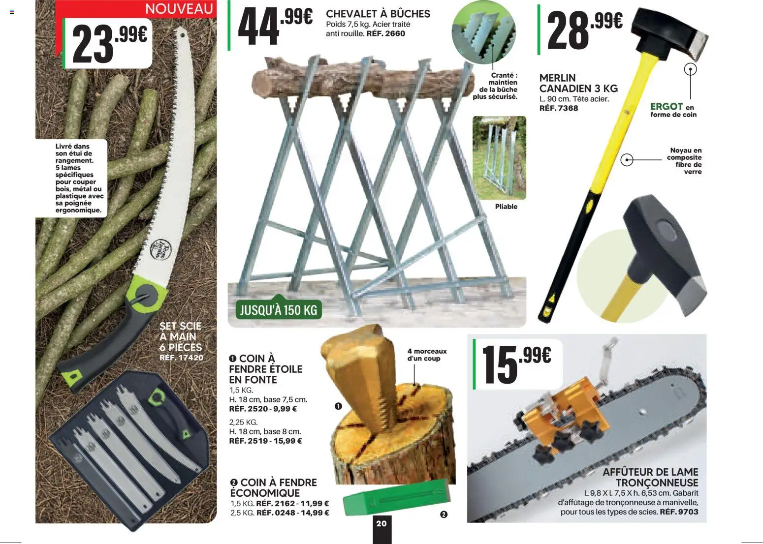 {H1} | Page: 20 | Produits: Étui, Base, Poids, Chevalet