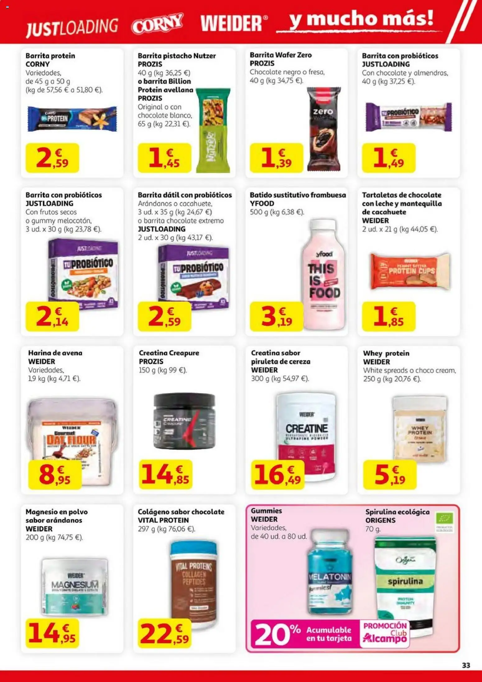 Alcampo -  HG catalan │ válido desde el 23.10.2025 | Página: 33 | Productos: Polvo, Leche, Frutos secos, Συσκευή ροής