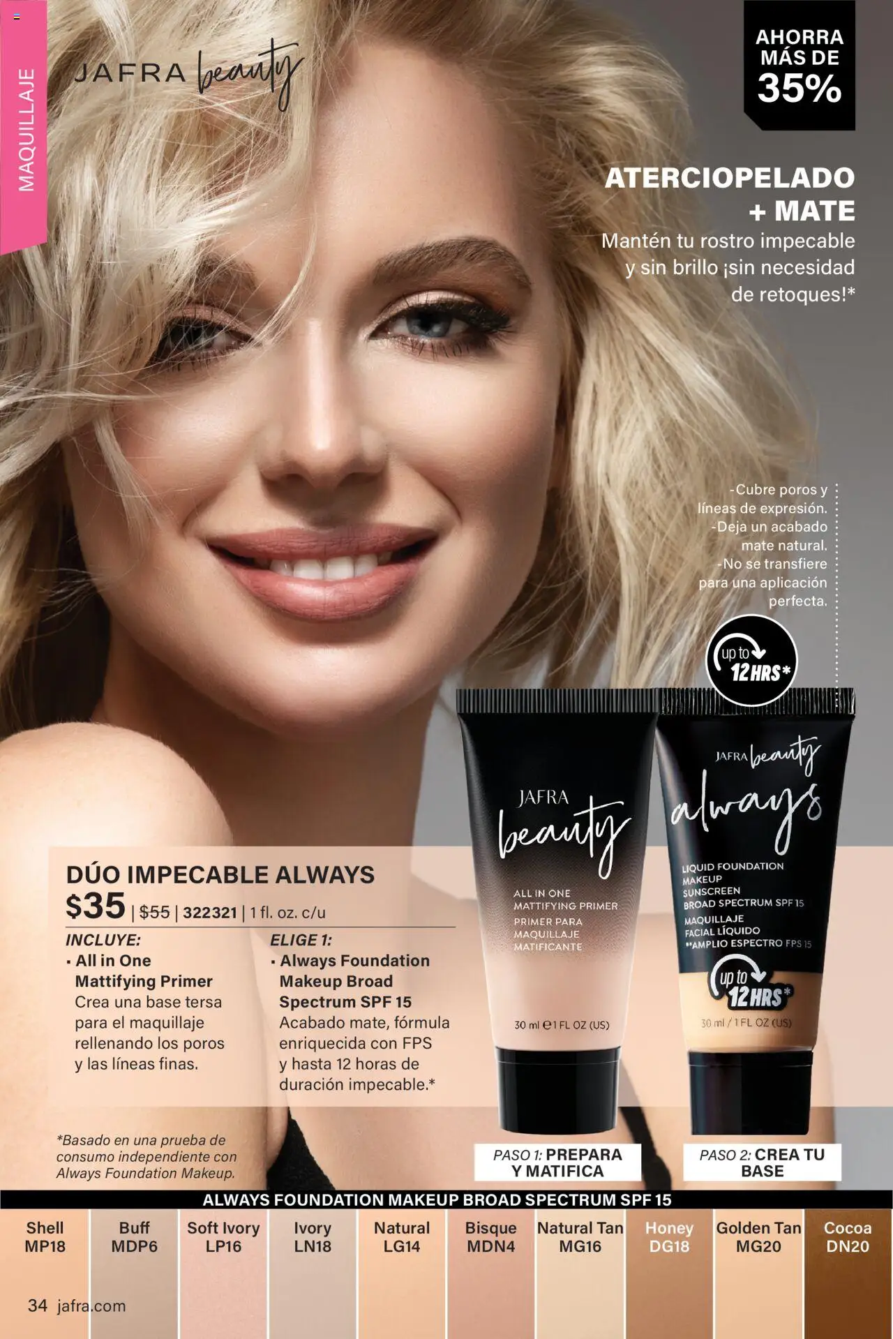 JAFRA folleto │ válido desde el 01.08.2025 | Página: 34 | Productos: Maquillaje