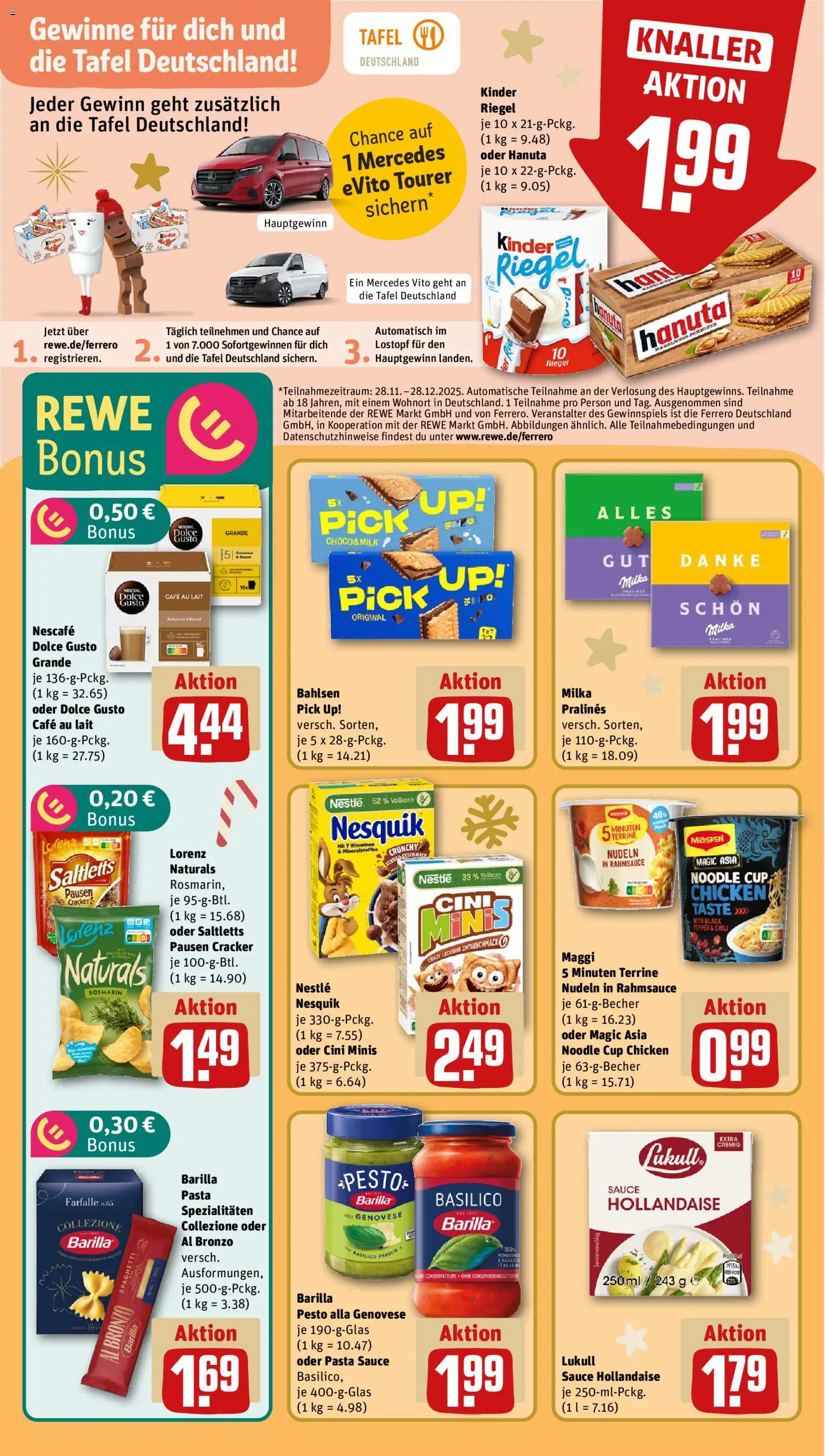 Rewe Prospekt 	 – gültig ab 01.12.2025 | Seite: 16 | Produkte: Barilla, Chili, Nudeln, Dolce gusto