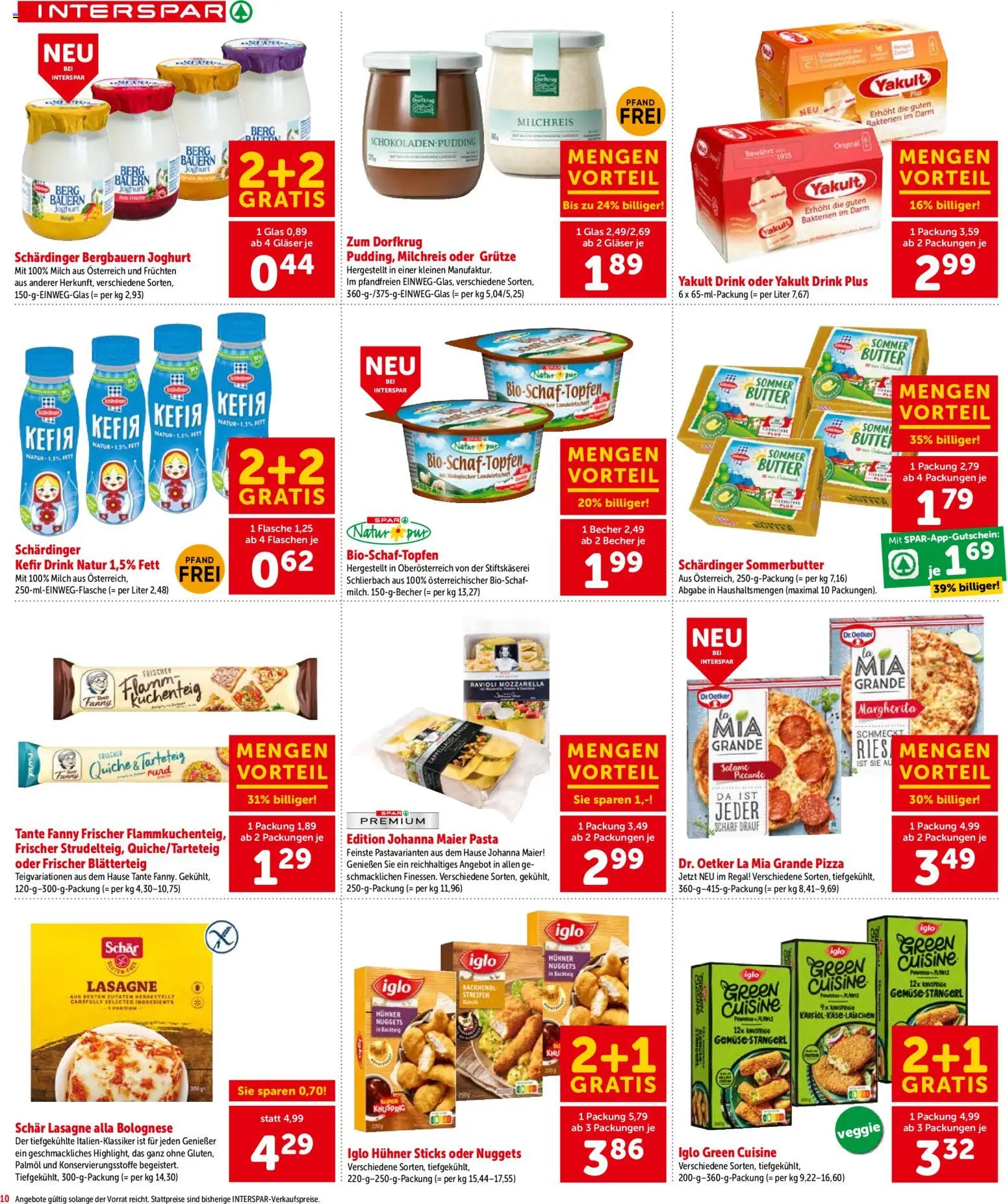 Interspar Flugblatt - Niederösterreich gültig ab 26.02.2026 | Seite: 11 | Produkte: Gemüse, Milch, Butter, Joghurt