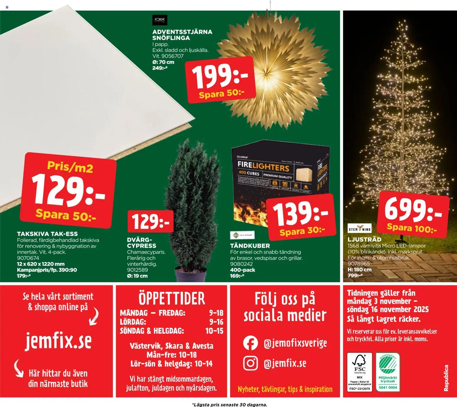 Jem & Fix reklamblad aktuell från 03.11.2025 | Sida: 20 | Produkter: Galler, Sladd, Papper
