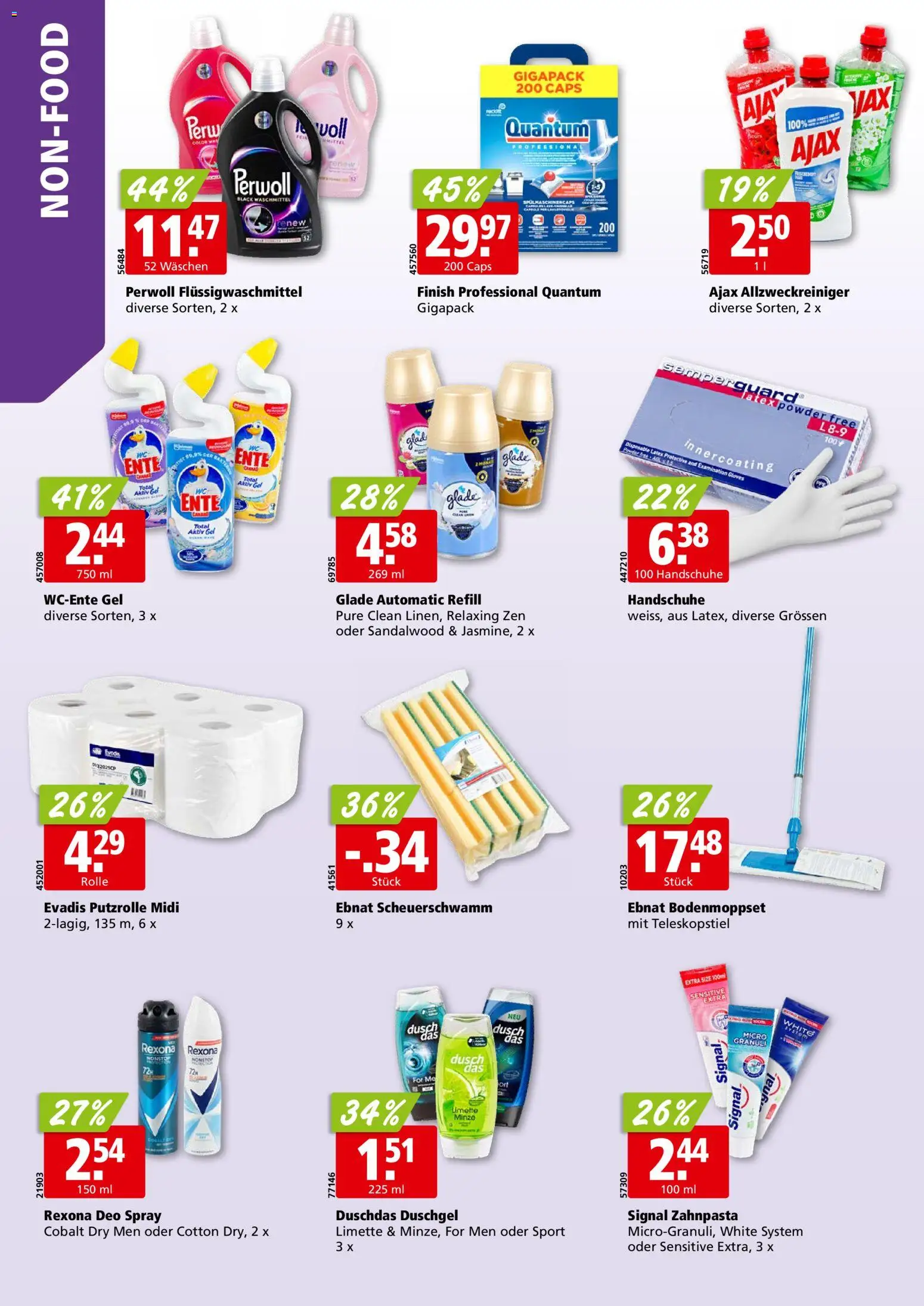 Aligro Aktionen – gültig ab 27.10.2025 | Seite: 34 | Produkte: Zahnpasta, Waschmittel, Handschuhe, Limette