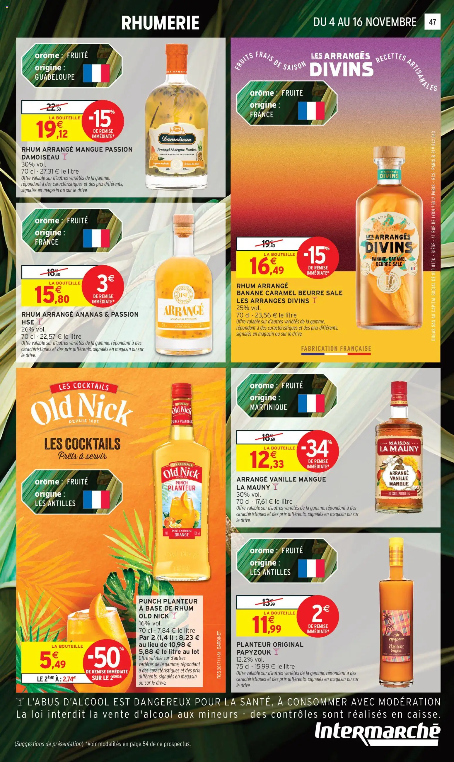 {H1} | Page: 47 | Produits: Mangue, Mais, Banane, Beurre