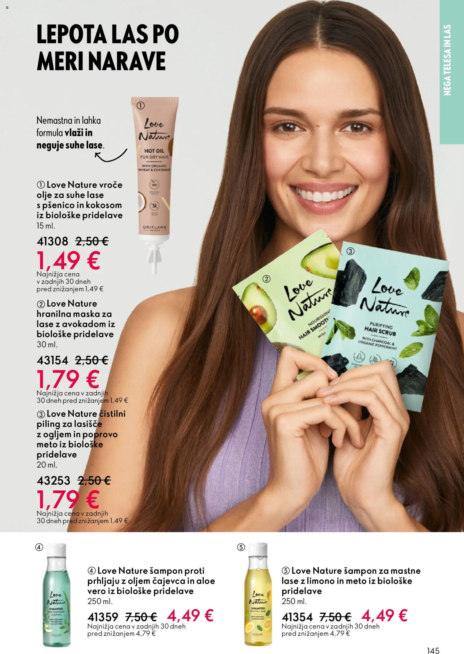 Novi Oriflame katalog ponudbe – veljaven od 19.11.2025 | Stran: 145 | Izdelki: Sampon, Maska, Piling, Olje