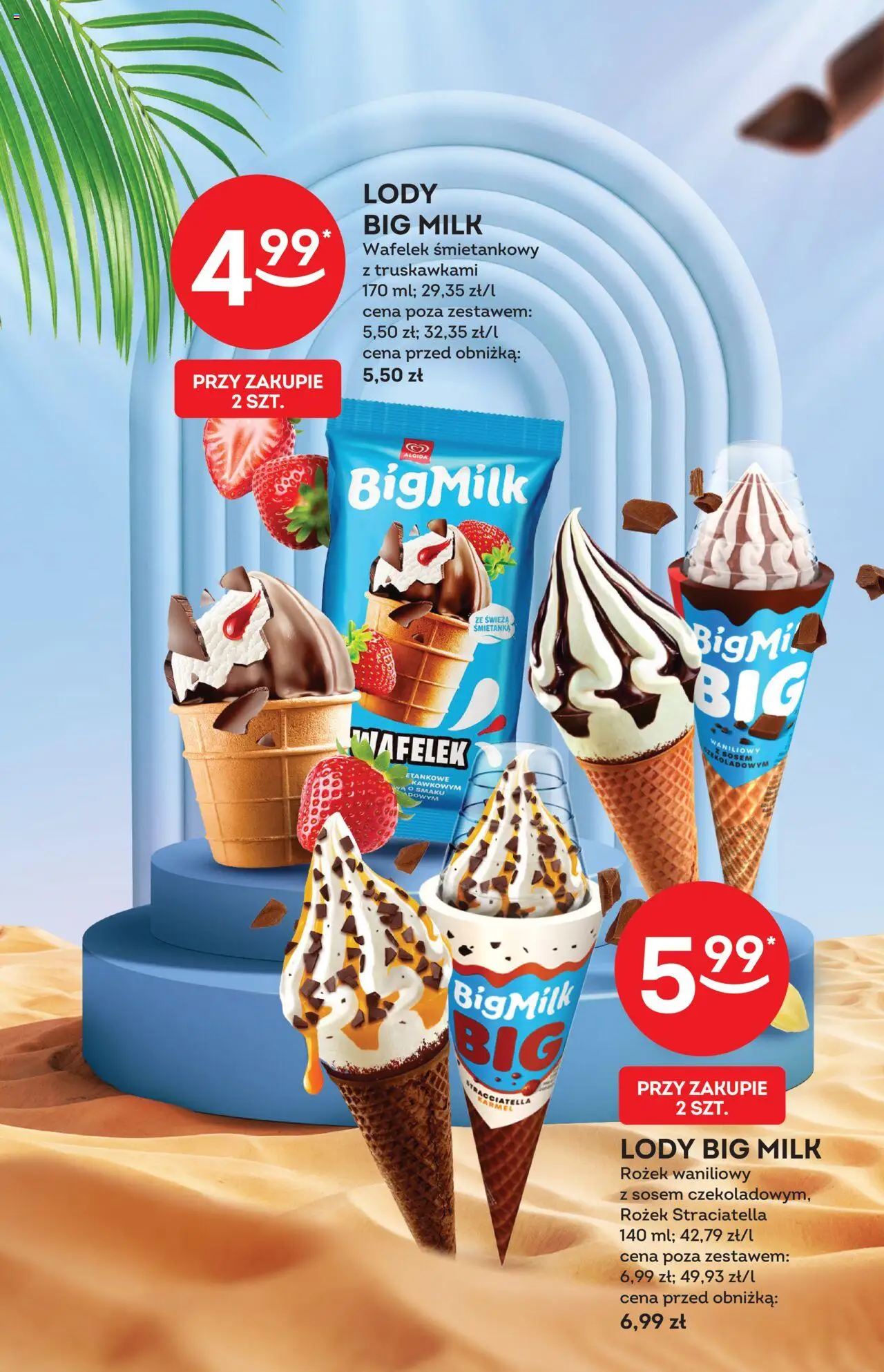 Żabka Gazetka - Lody od 13.08.2025 | Strona: 3 | Produkty: Big Milk, Lody