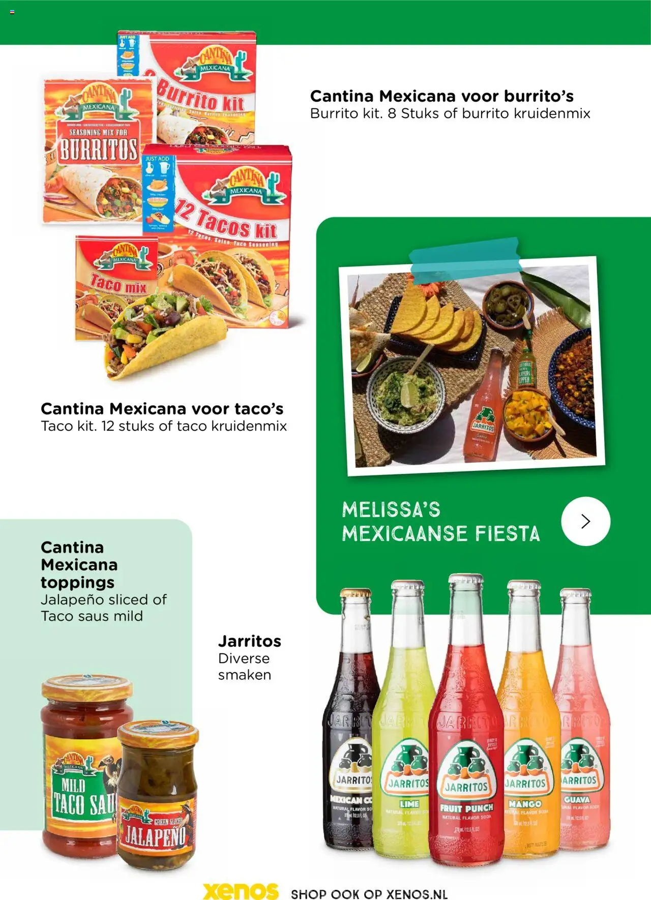  | Pagina: 15 | Producten: Burrito, Taco, Saus, Fruit