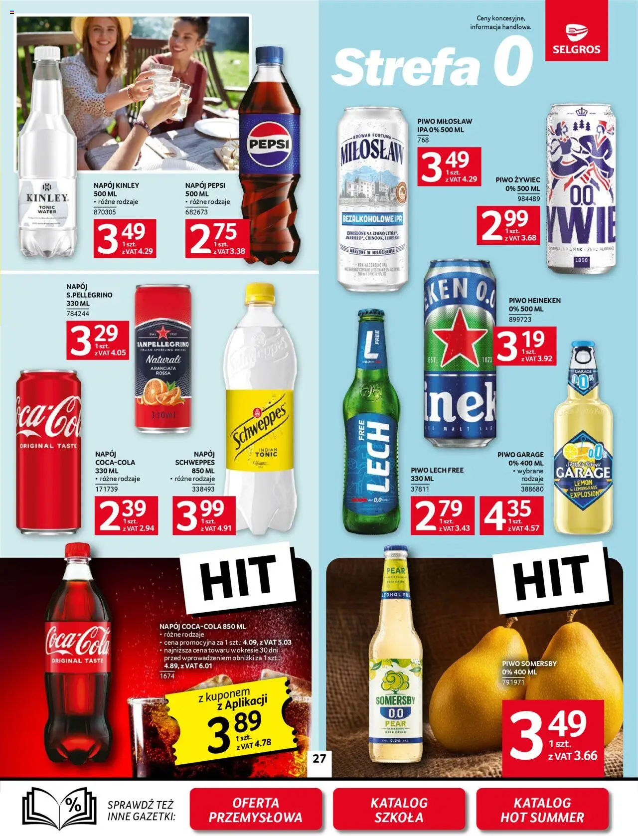 Selgros cash&carry Gazetka od 14.08.2025 | Strona: 27 | Produkty: Piwo Somersby, Piwo, Somersby, Heineken