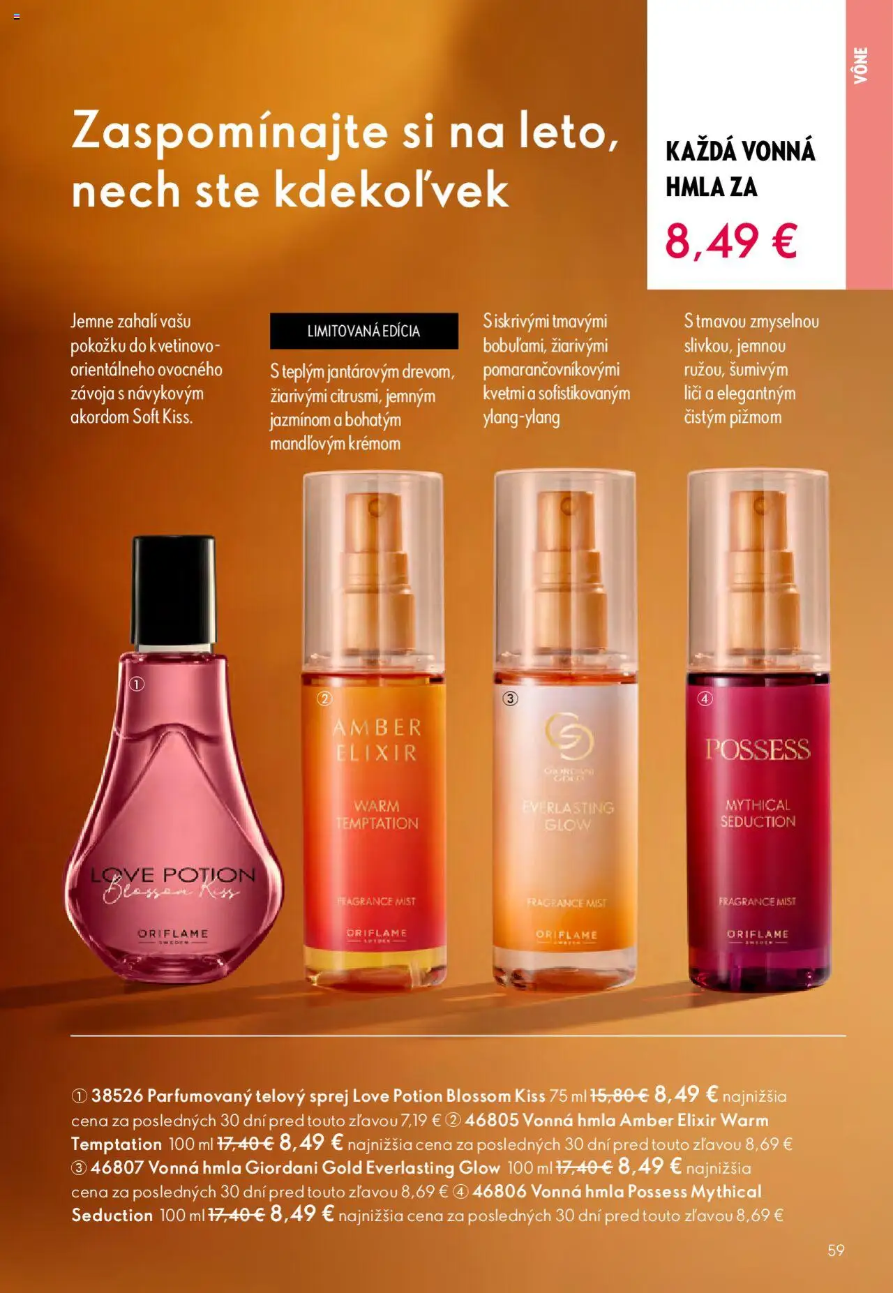 Nové Oriflame akcie – leták je platný od 12.11.2025 | Strana: 59 | Produkty: Liči