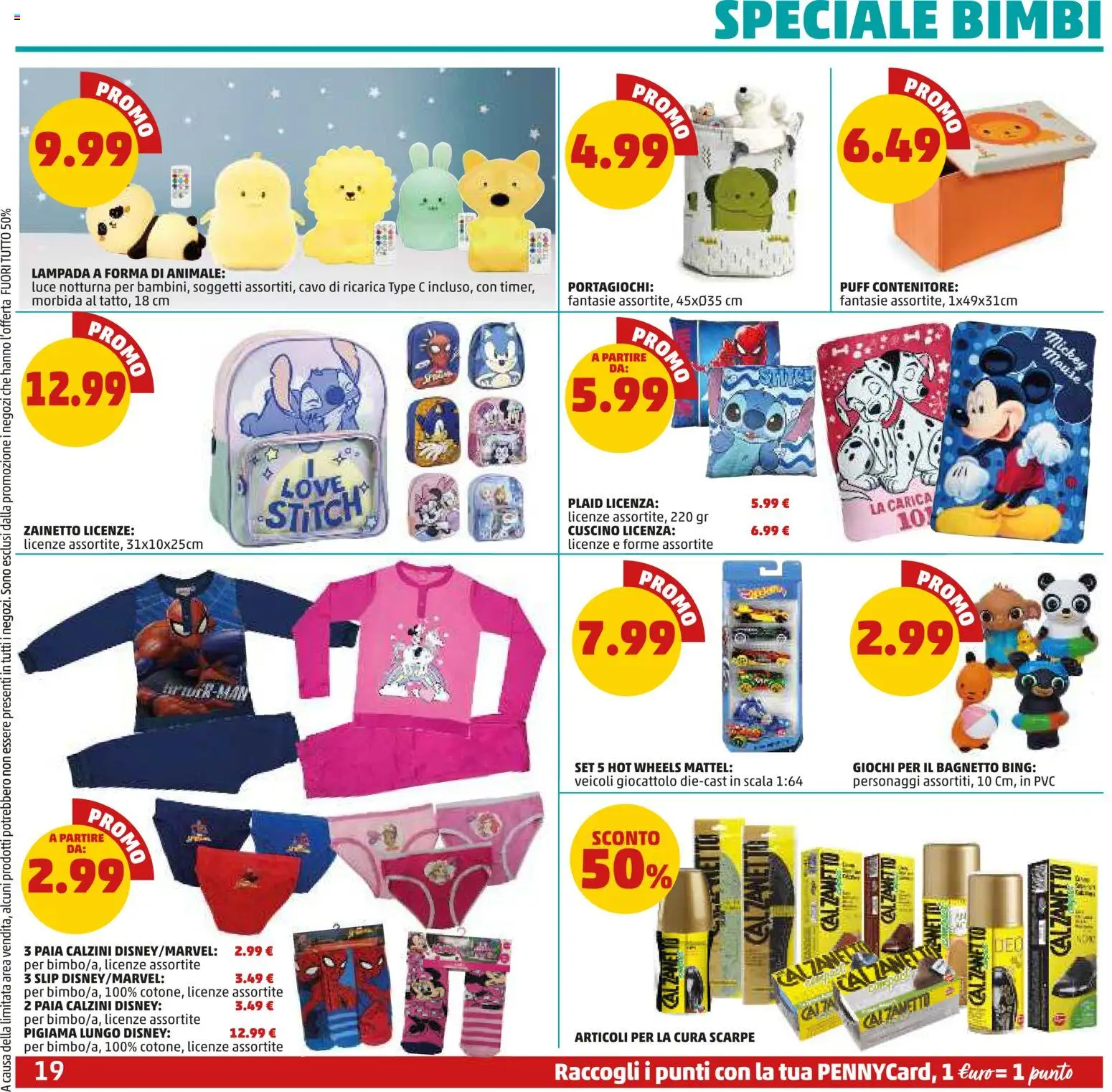 Volantino PENNY del 15.01.2026 | Pagina: 19 | Prodotti: Scarpe, Mouse, Scala, Lampada