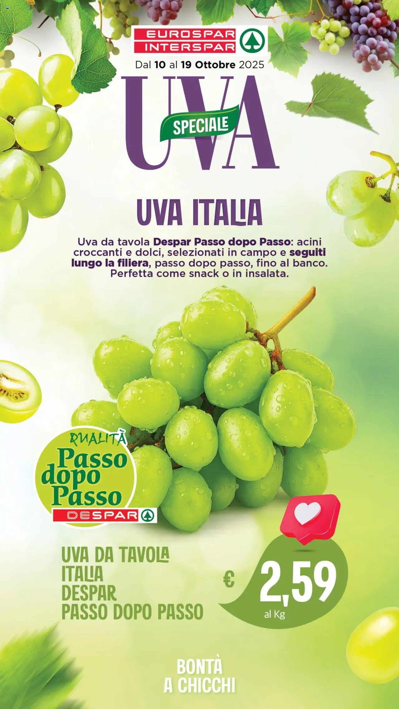 Volantino Interspar del 10.10.2025 | Pagina: 13 | Prodotti: Uva