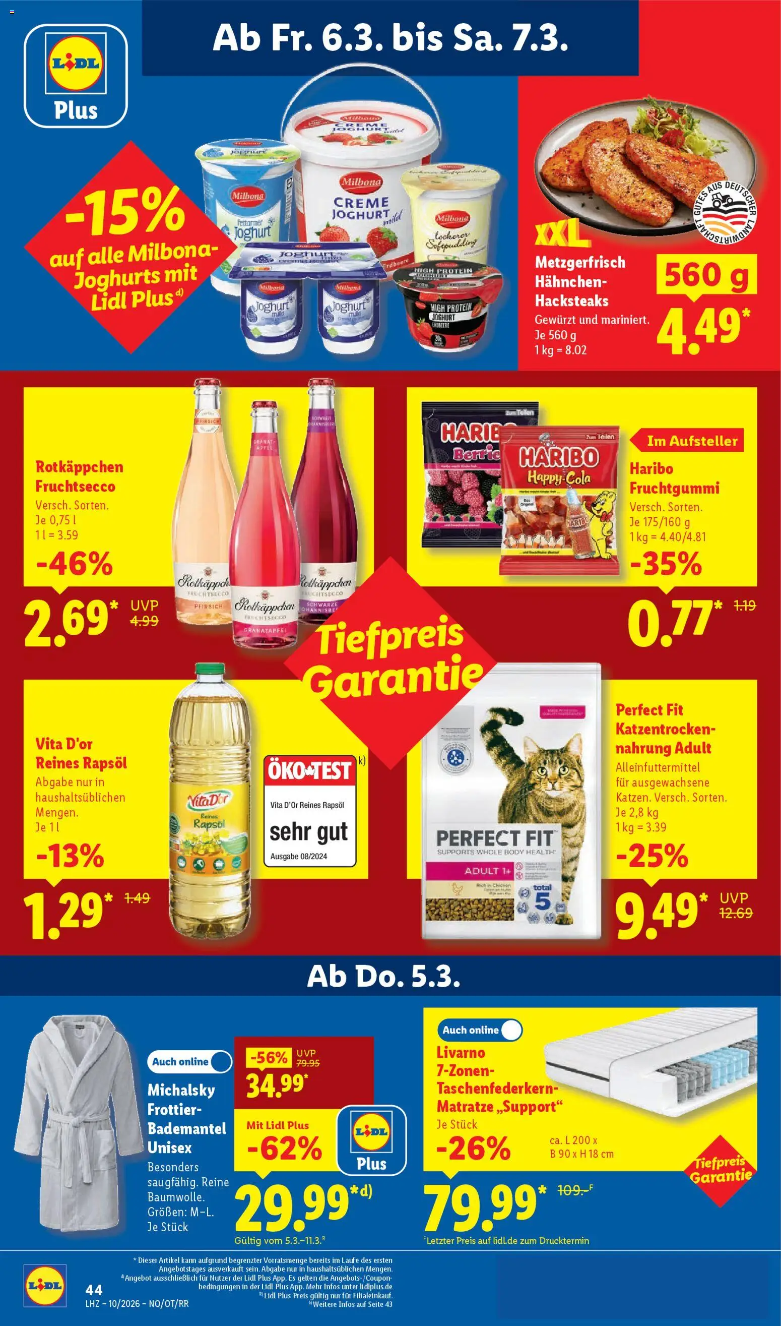 Lidl Prospekt Holzminden – gültig ab 02.03.2026 | Seite: 71 | Produkte: Granatapfel, Joghurt, Fruchtsecco, Bademantel