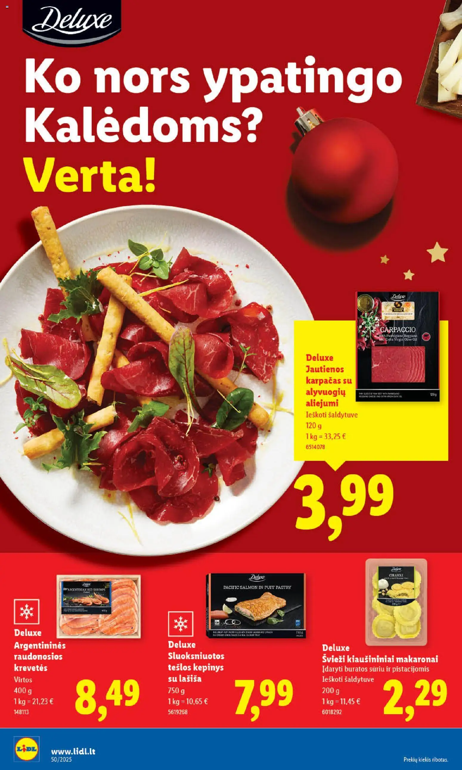 LIDL akcijos nuo 11.12.2025 | Puslapis: 18 | Prekių: Jautienos, Makaronai