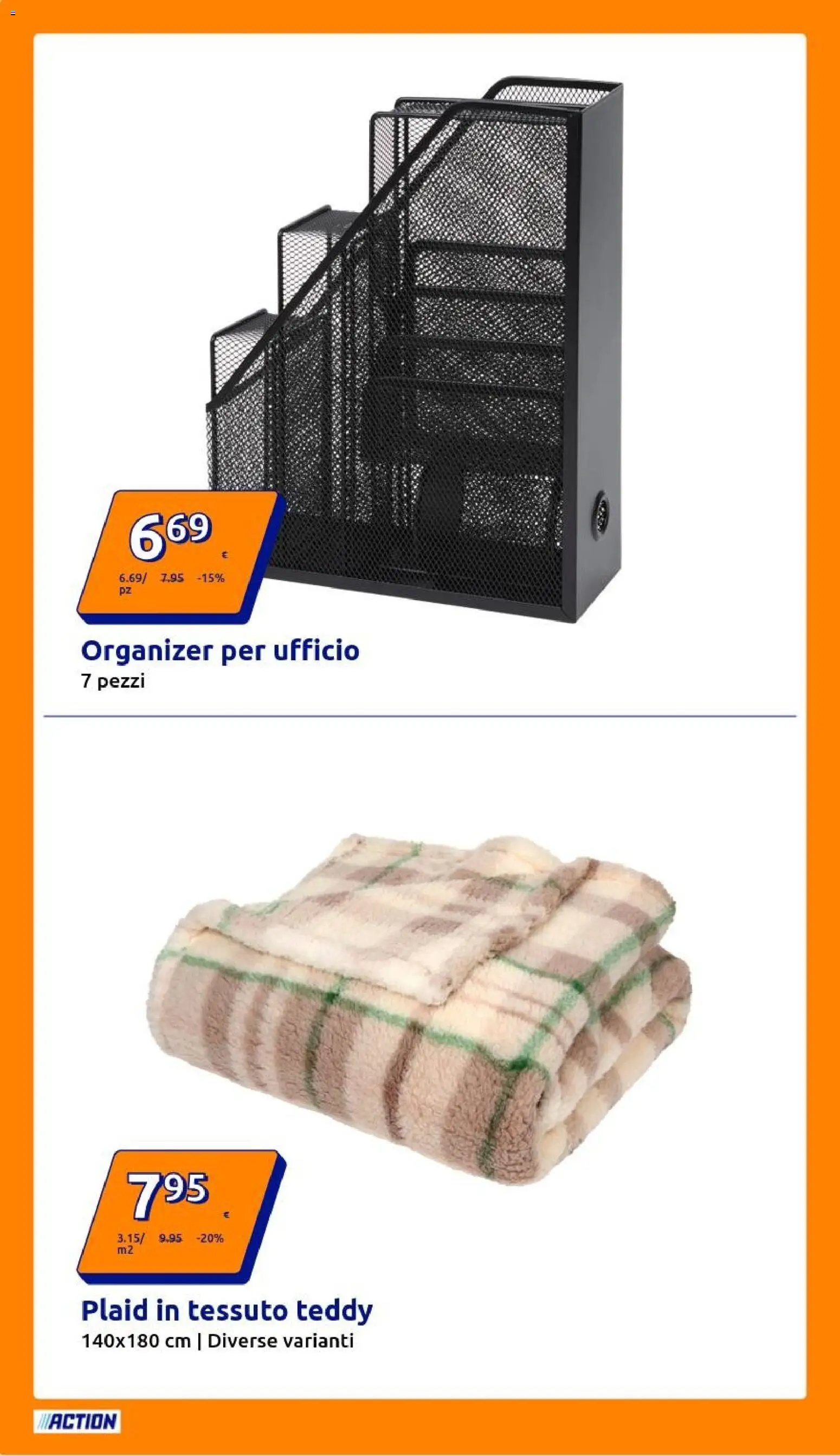 Volantino Action del 22.10.2025 | Pagina: 8 | Prodotti: Plaid