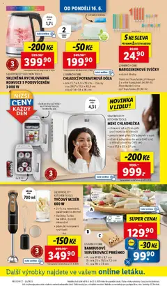 Lidl leták od 16.06.2025 | Strana: 34 | Produkty: Chladnička, Konvice, Rychlovarná konvice, Prkénko