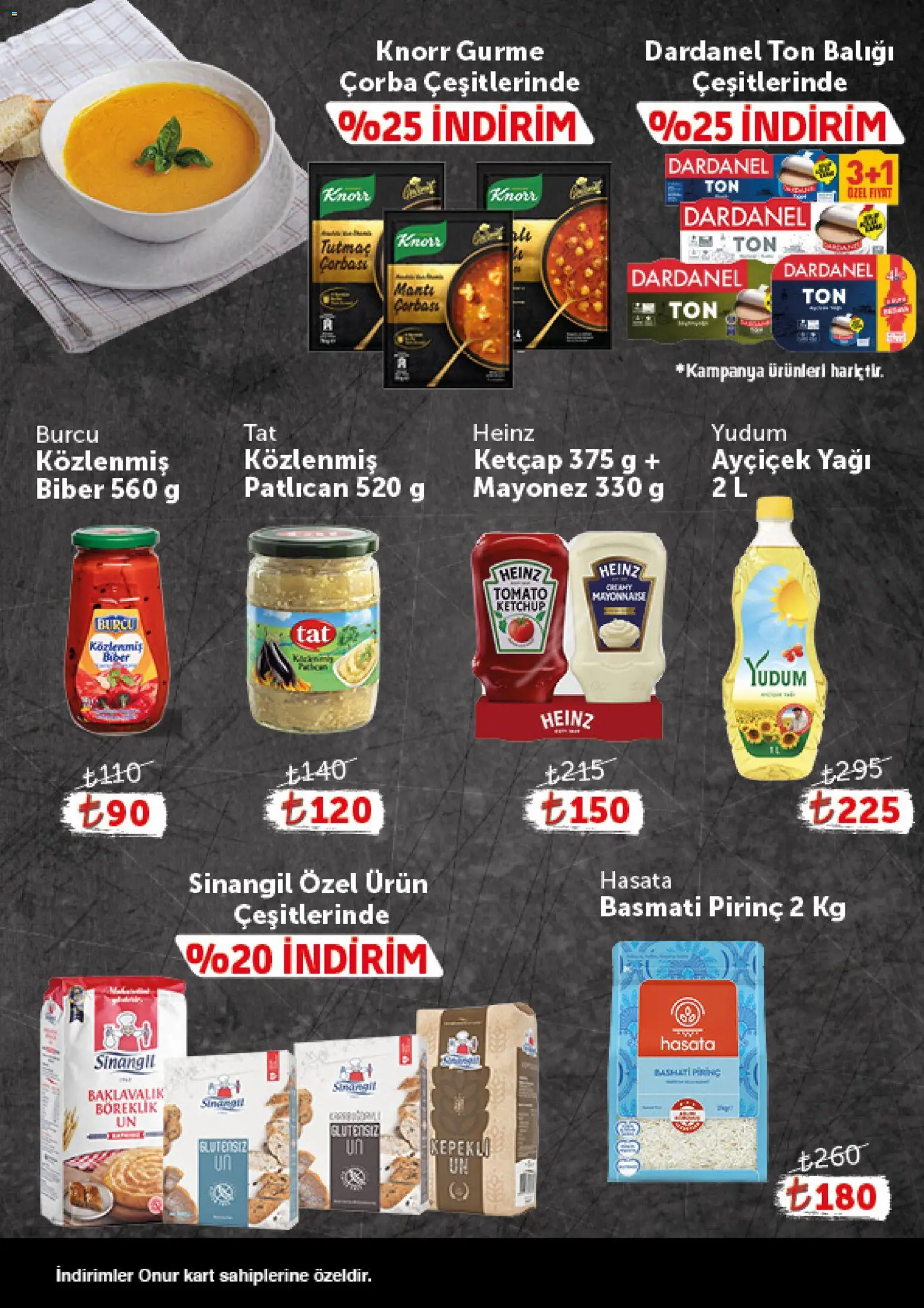 Onur Market - Katalog Gurme - 24.03.2026 tarihinden itibaren geçerlidir | Sayfa: 6 | Ürünler: Ketçap, Mayonez, Patlıcan, Ton balığı