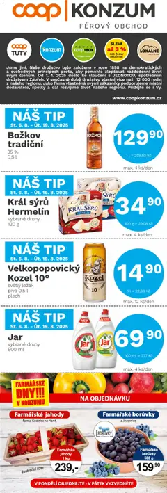 Konzum leták od 06.08.2025 | Strana: 1