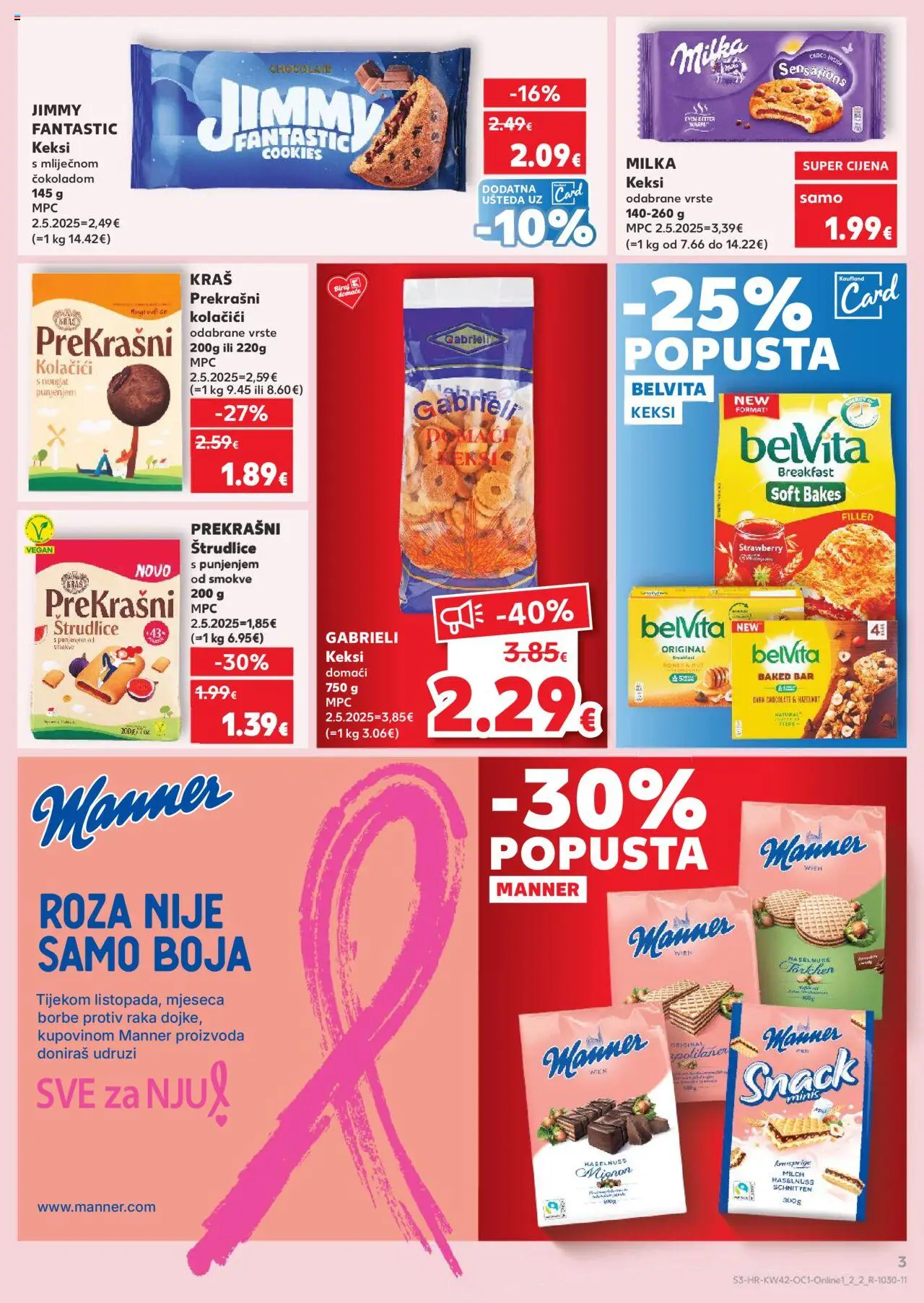 Kaufland katalog | vrijedi od 15.10.2025 | Stranica: 3 | Proizvodi: Keksi, Keks, Kolačići, Milka