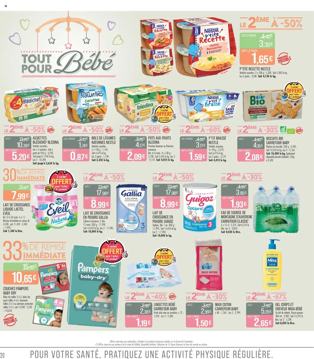  | Page: 20 | Produits: Spaghetti, Poudre, Guigoz, Couches pampers