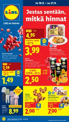 Lidl-mainoslehti voimassa 18.09.2025 alkaen