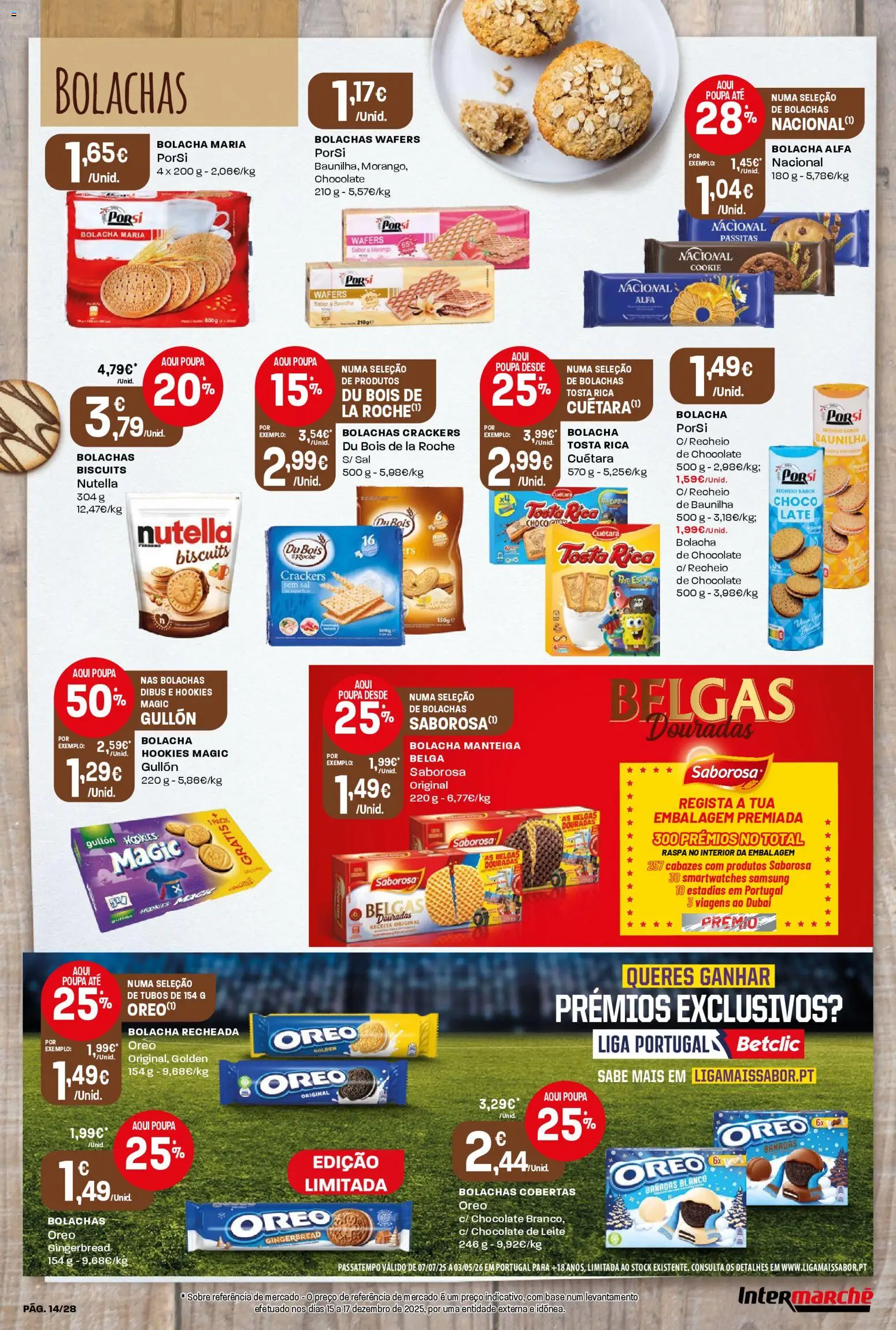 Intermarché Folheto Contact │ válido de 22.01.2026 | Página: 14 | Produtos: Base, Leite, Manteiga, Chocolate