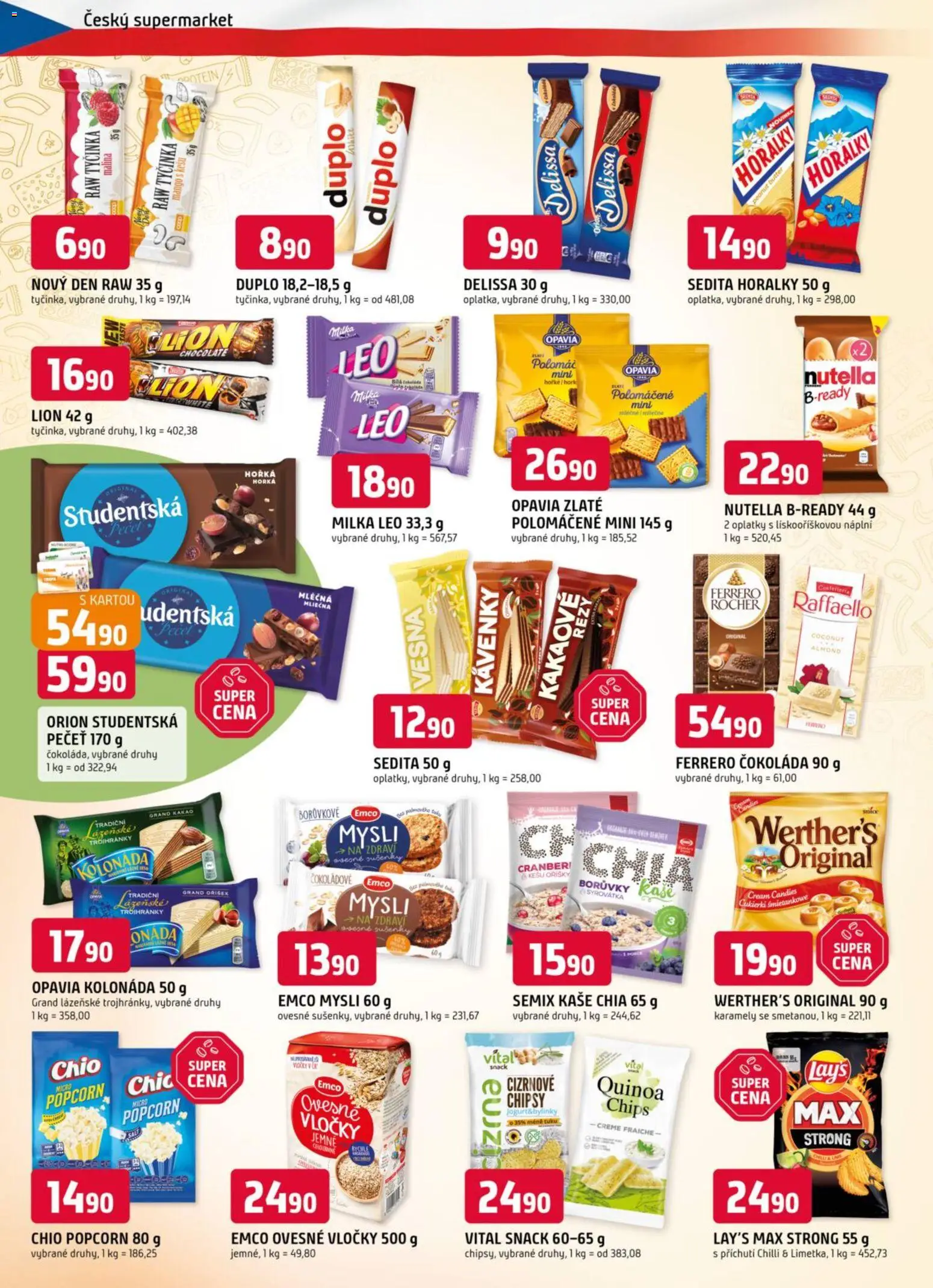 Trefa leták od 12.11.2025 | Strana: 6 | Produkty: Vločky, Ovesné vločky, Popcorn, Kaše