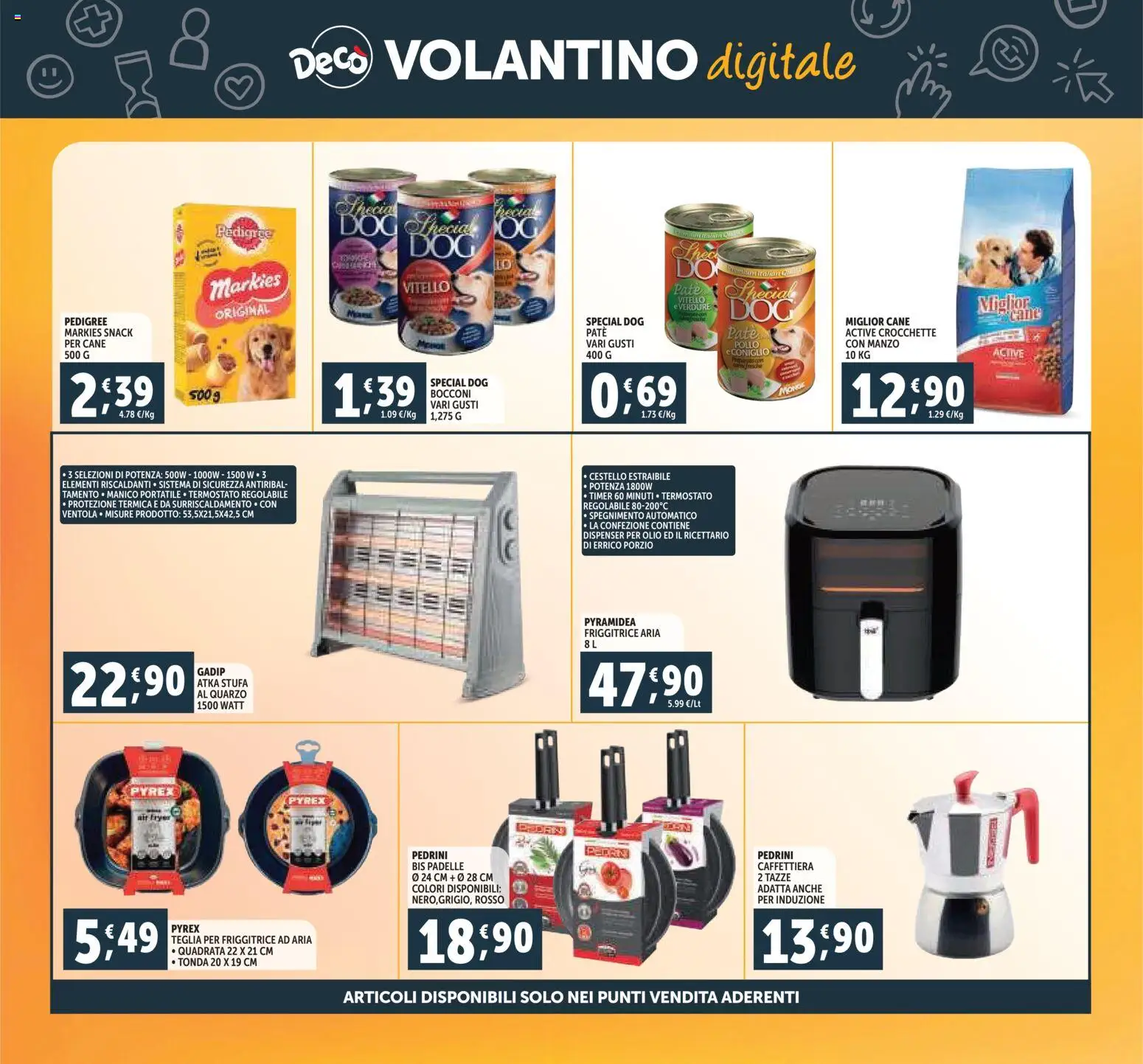 Volantino Decò del 20.11.2025 | Pagina: 36 | Prodotti: Friggitrice ad aria, Manzo, Crocchette, Friggitrice