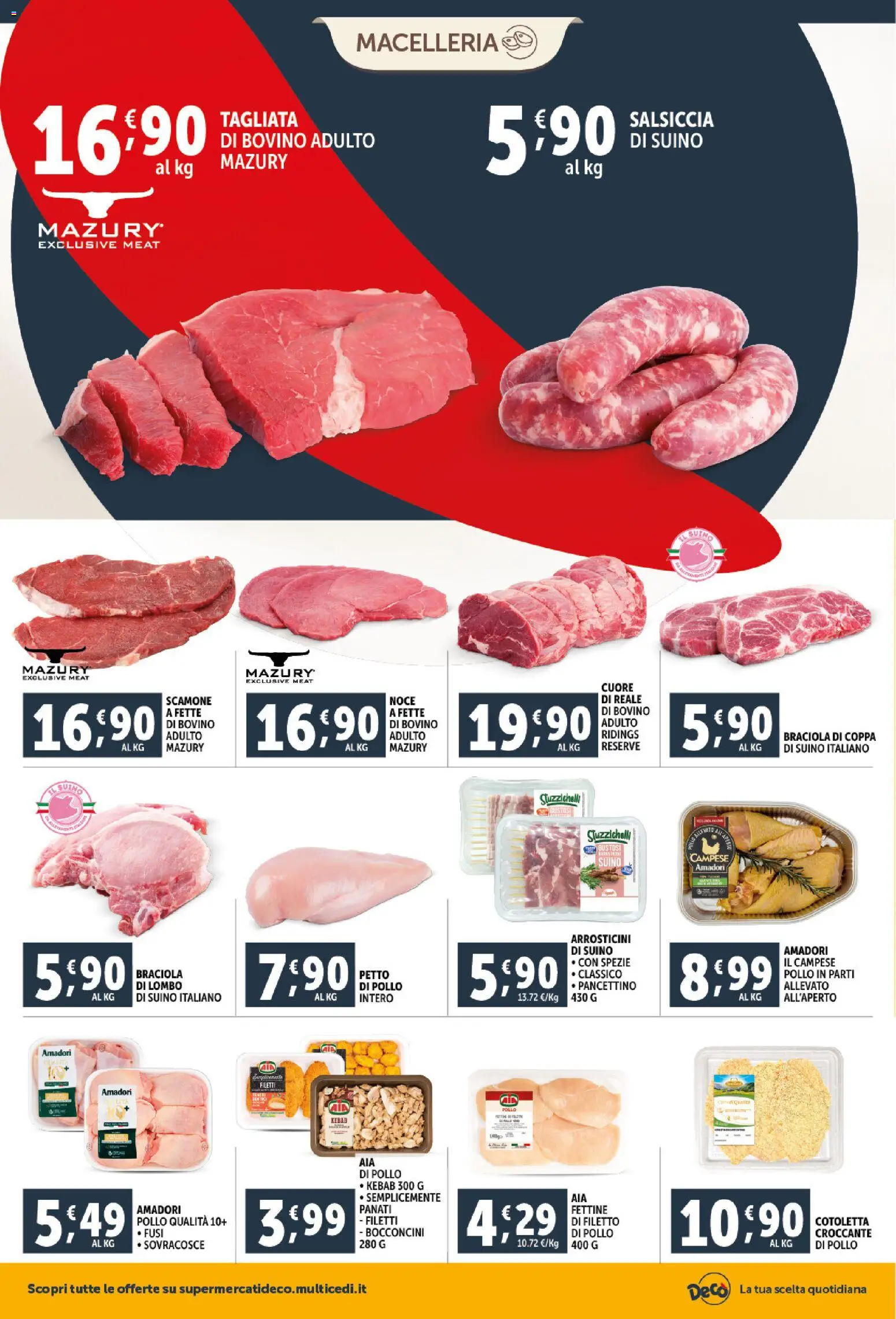 Volantino Decò del 06.03.2026 | Pagina: 6 | Prodotti: Bovino, Spezie, Suino, Salsiccia