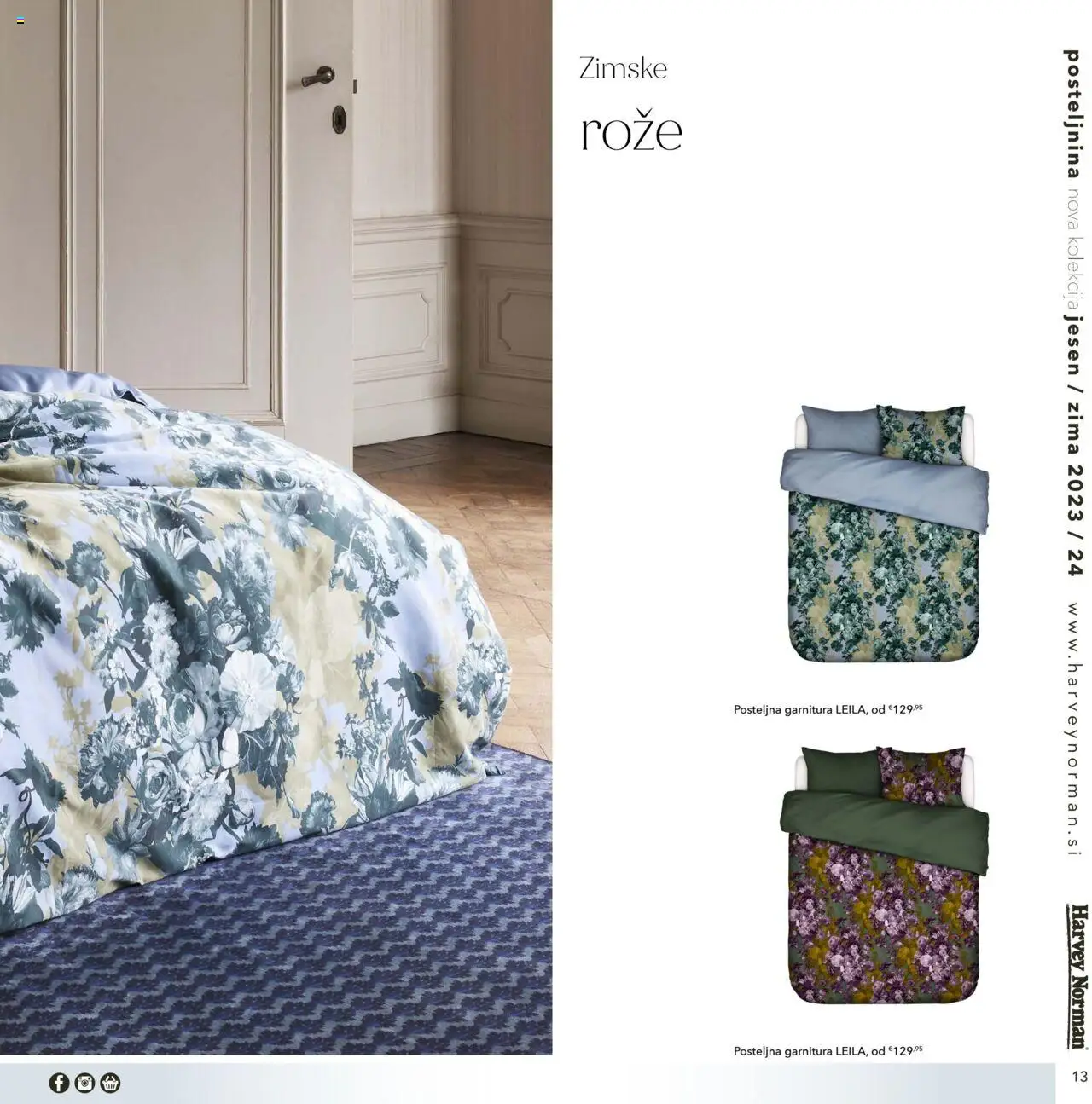 Harvey Norman katalog posteljnina jesen zima │ velja od 01.10.2023 | Stran: 13 | Izdelki: Posteljnina