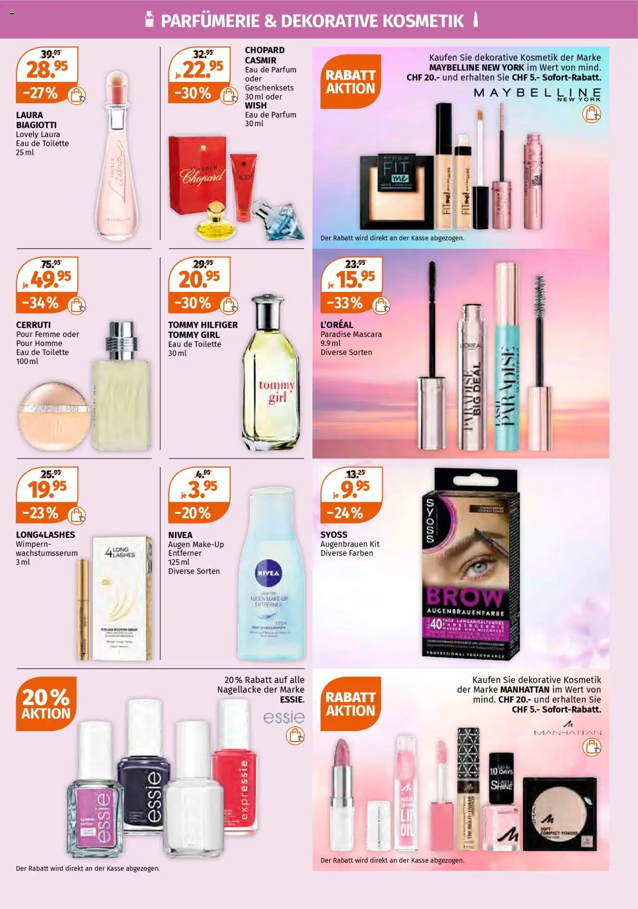 Müller Aktionen ab 31.07.2025 | Seite: 3 | Produkte: Toilette, Eau de toilette, Make-up, Mascara