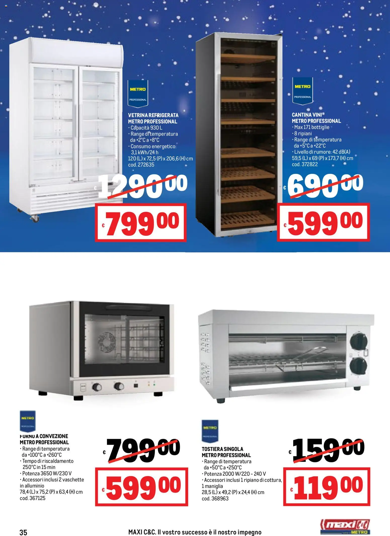 Volantino Metro del 20.11.2025 | Pagina: 35 | Prodotti: Tostiera, Vetrina, Alluminio, Vaschette