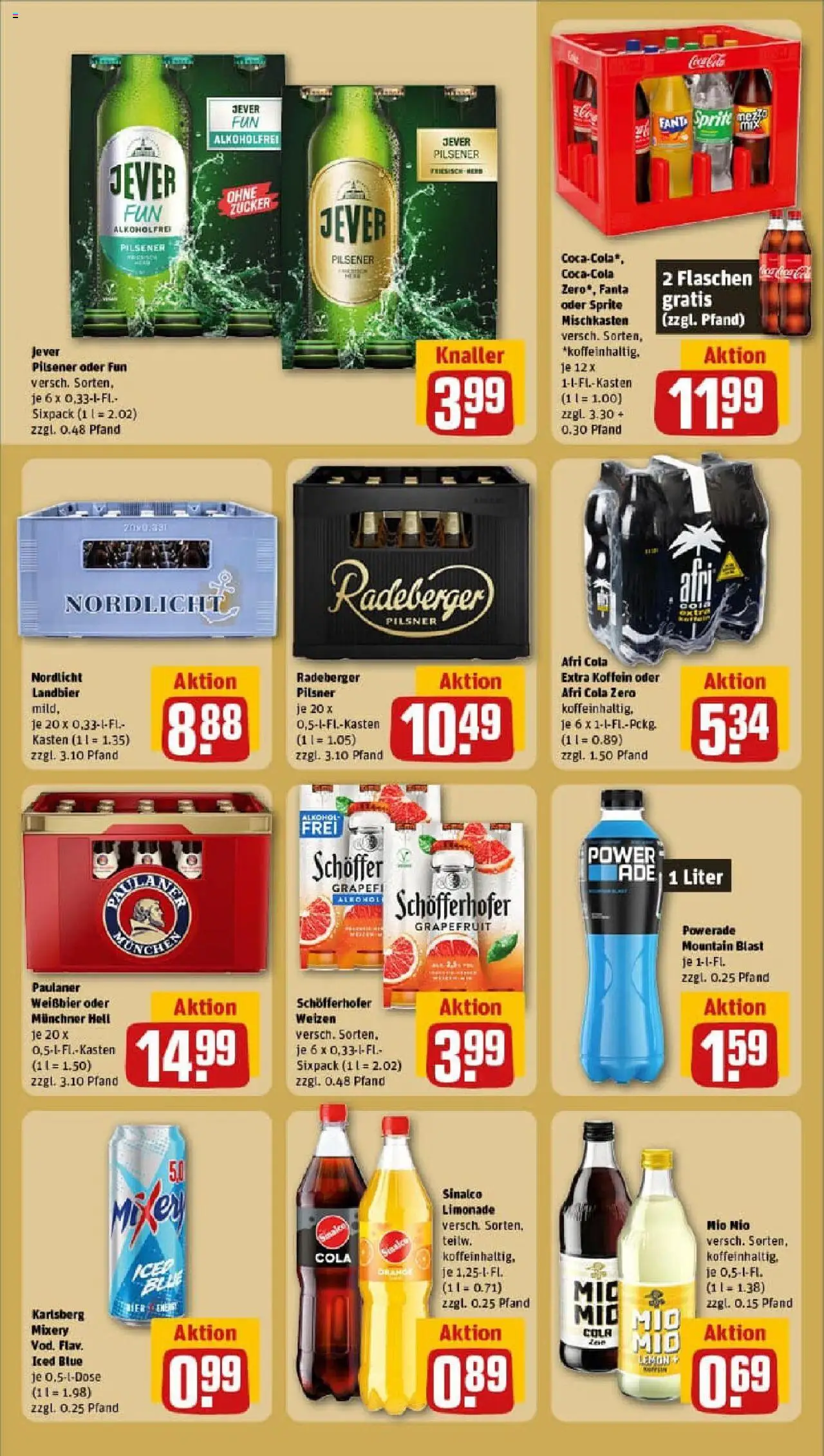 Rewe prospekt Gnarrenburg	 – gültig ab 13.10.2025 | Seite: 16 | Produkte: Grapefruit, Zucker, Powerade, Paulaner