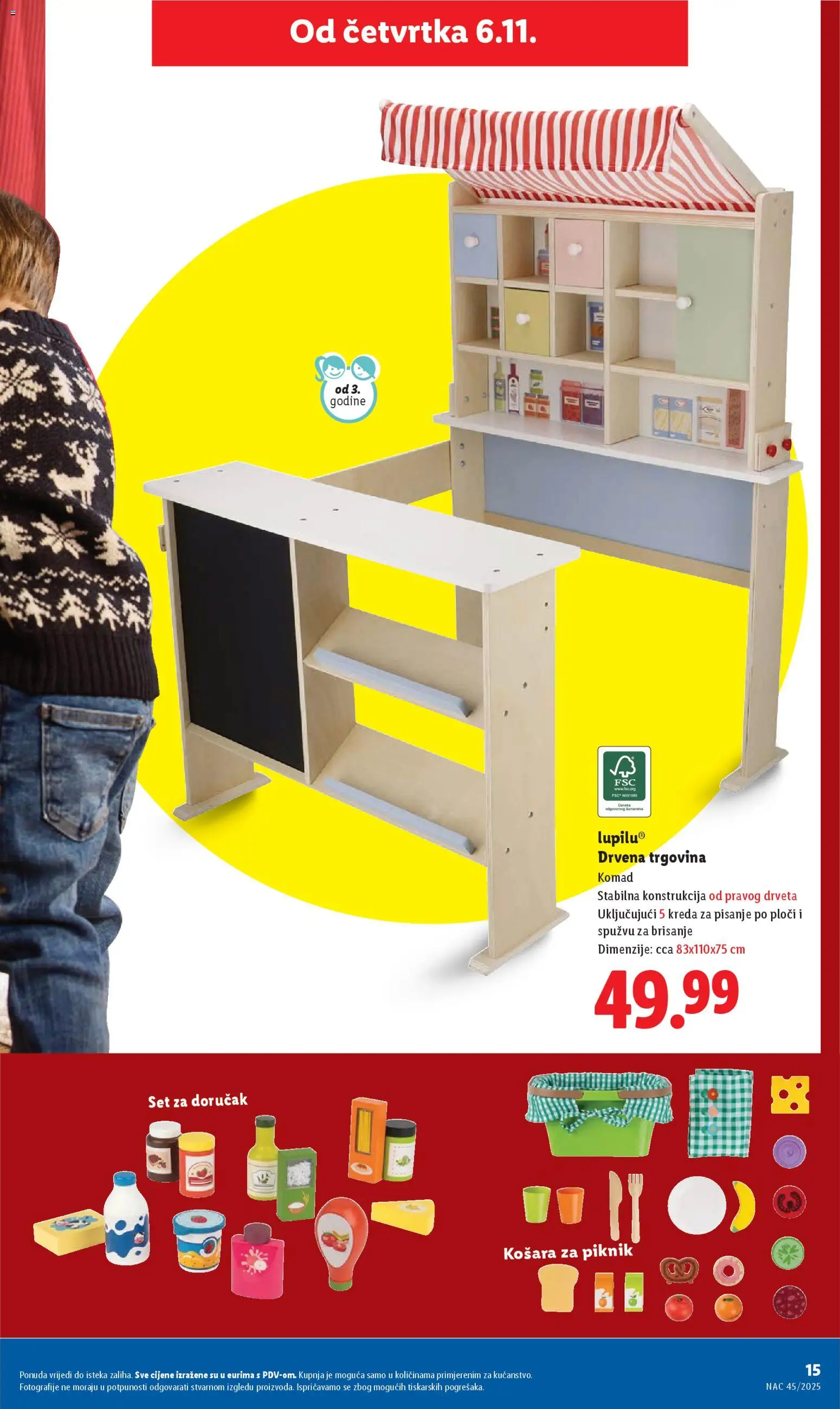 Lidl katalog | vrijedi od 06.11.2025 | Stranica: 15 | Proizvodi: Košara