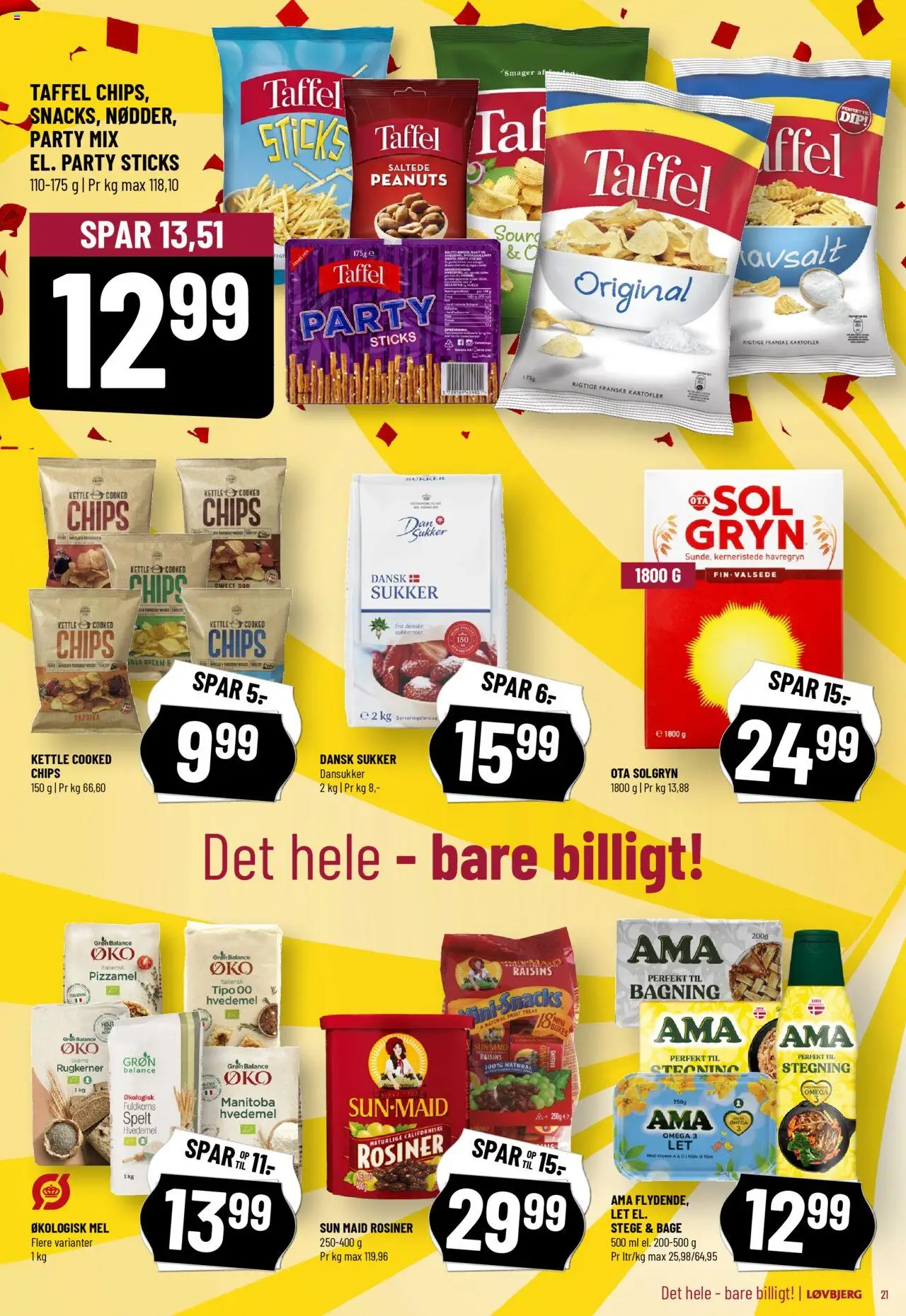 Løvbjerg Tilbudsavis gyldig fra 20.06.2025 | Side: 23 | Produkter: Pizzamel, Mel, Havregryn, Sukker