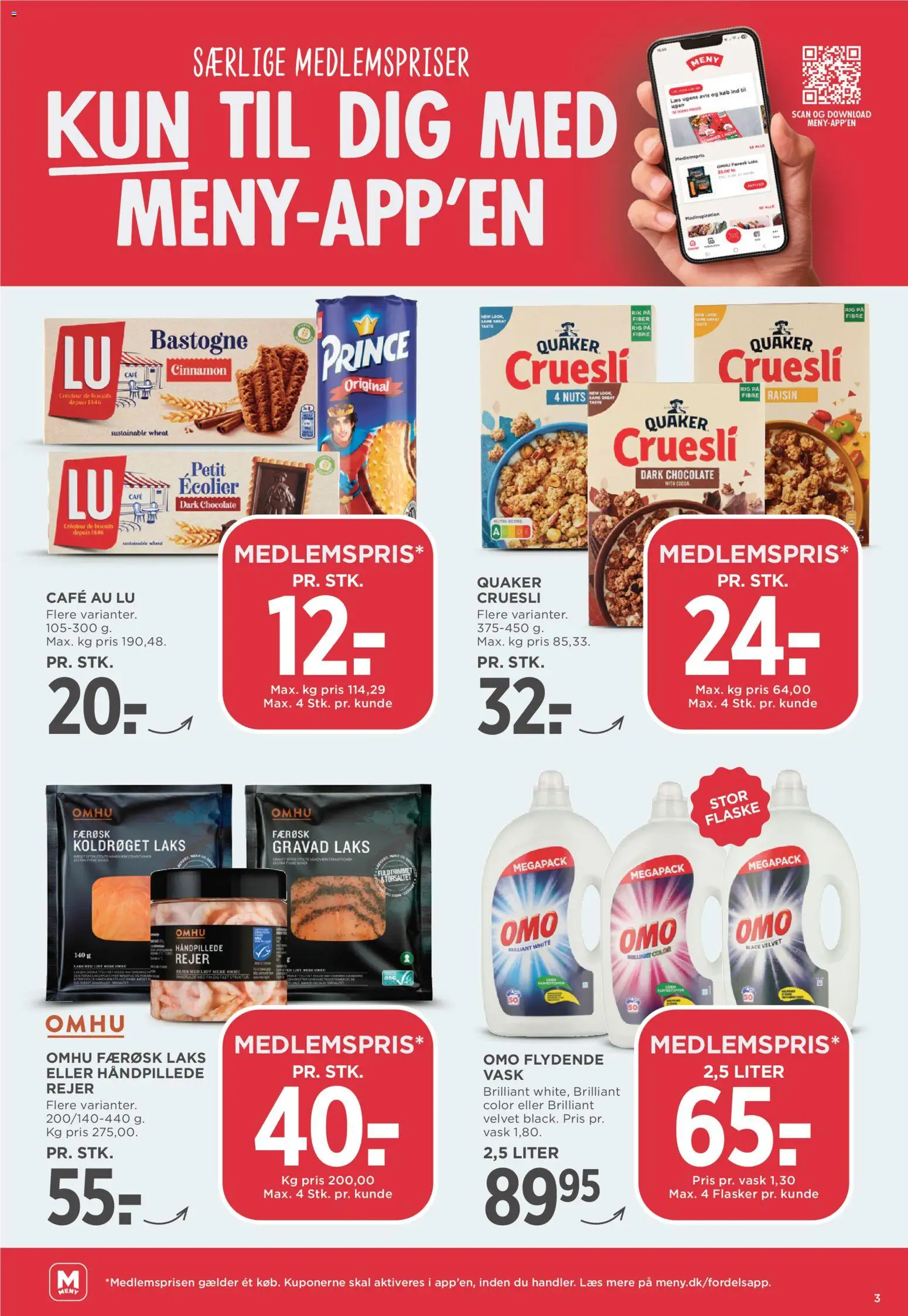 Meny tilbudsavis – gyldig fra 24.10.2025 | Side: 3 | Produkter: Rejer