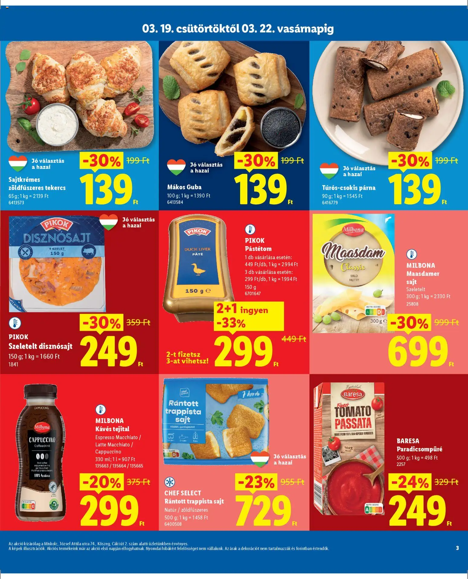 Lidl akciós ujság - amely érvényes a következő dátumtól: 19.03.2026 | Oldal: 3