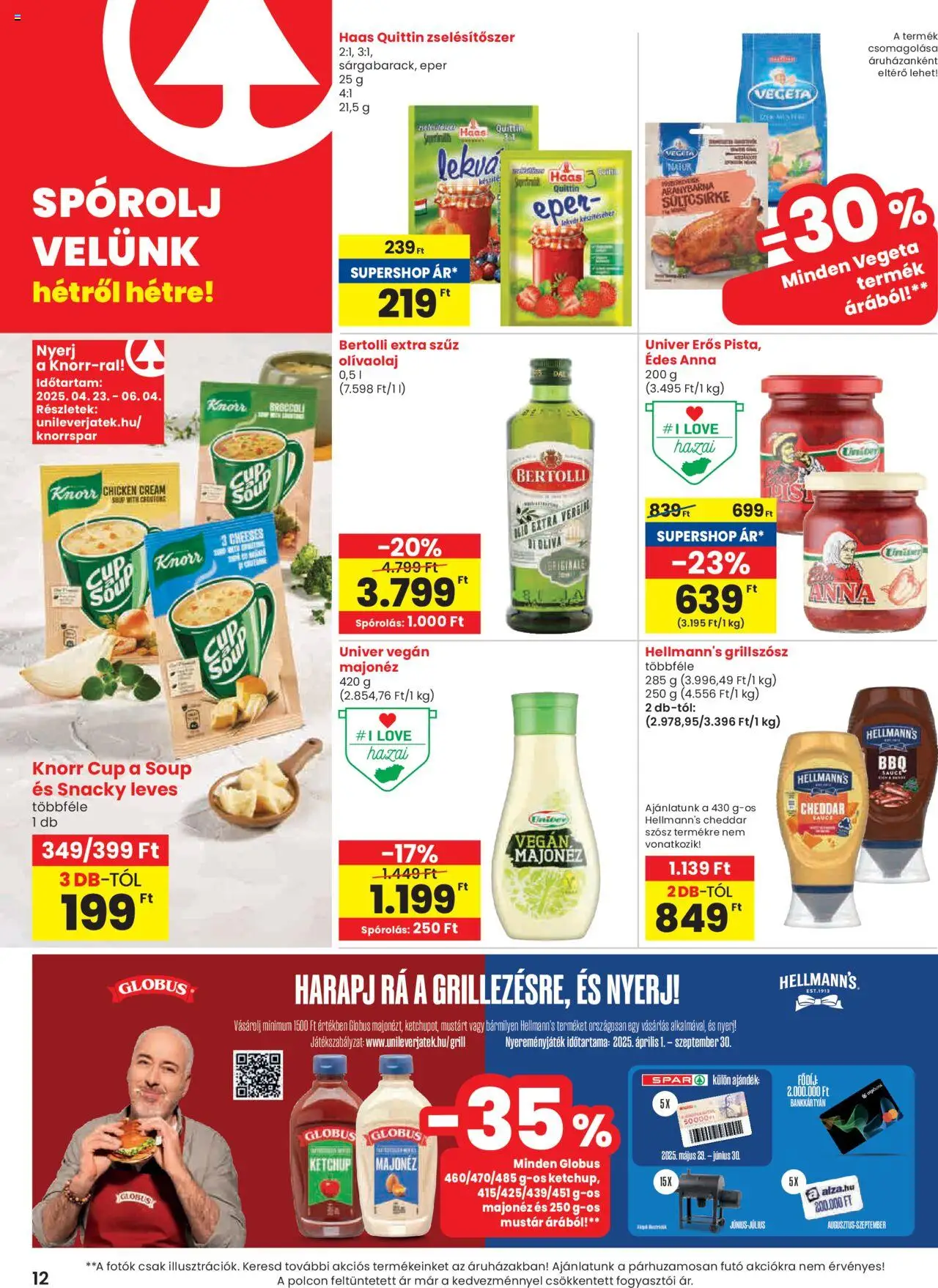 Spar Market akciós ujság - amely érvényes a következő dátumtól: 29.05.2025 | Oldal: 12 | Termékek: Extra szűz olivaolaj, Eper, Vegán, Szósz