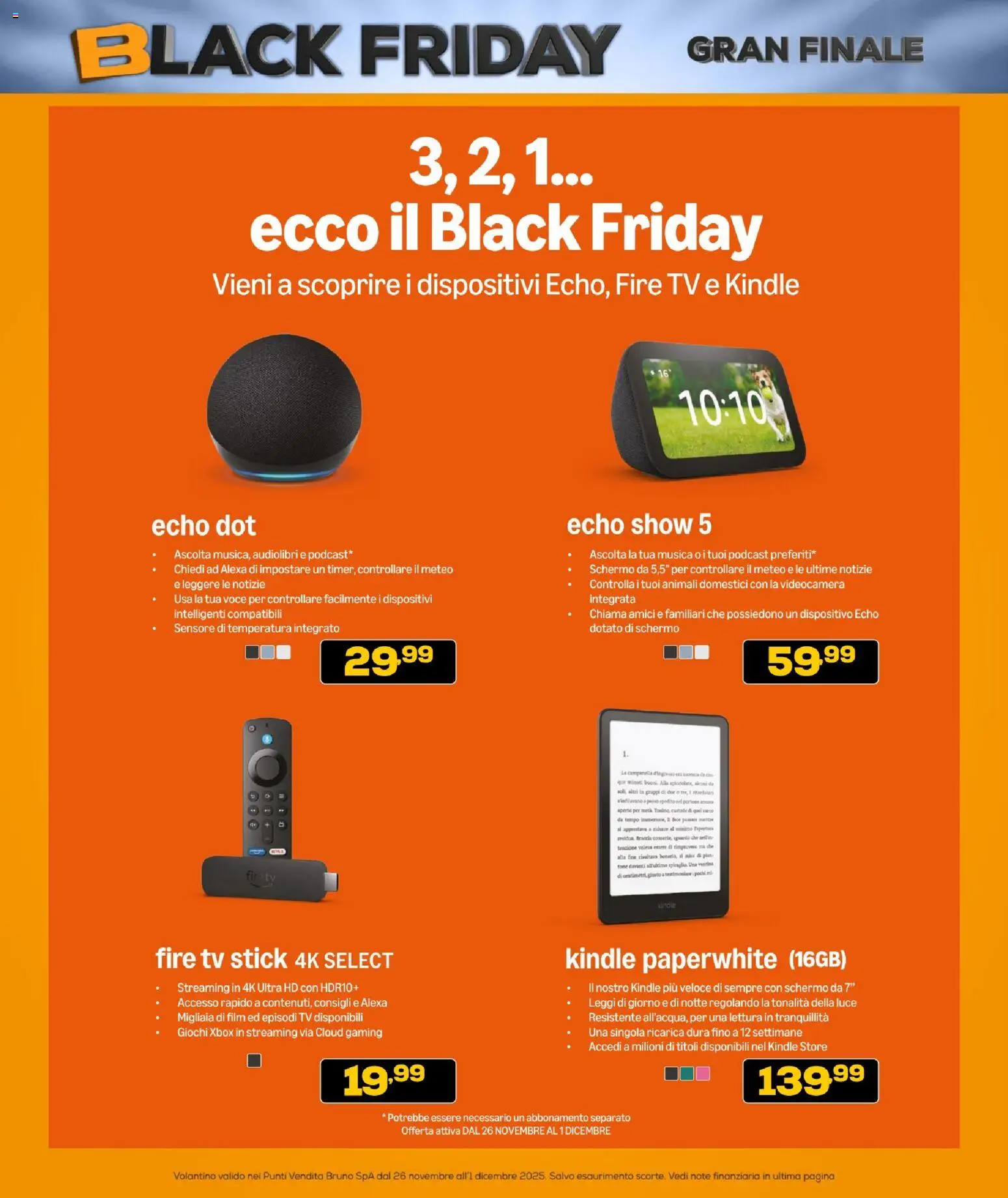 Volantino BRUNO del 26.11.2025 | Pagina: 41 | Prodotti: Schermo, TV, Videocamera, Xbox