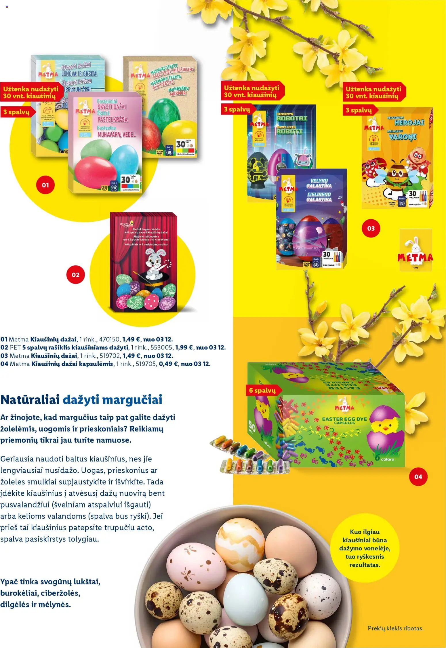 LIDL akcijos nuo 01.03.2026 | Puslapis: 61 | Prekių: Kiaušiniai