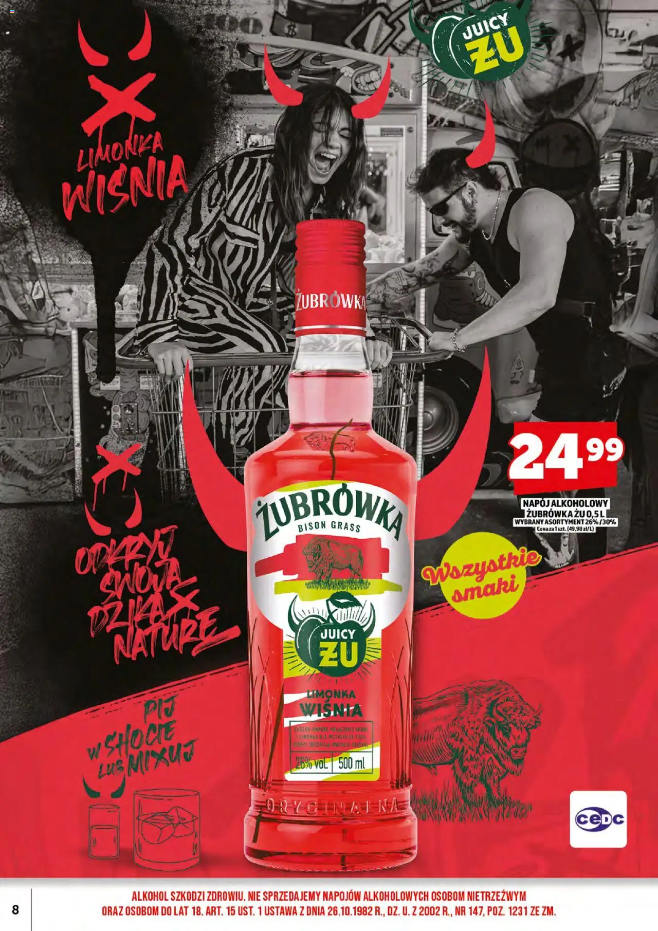 Topaz Gazetka alkoholowa od 17.10.2025 | Strona: 10 | Produkty: Limonka, Żubrówka, Alkohol